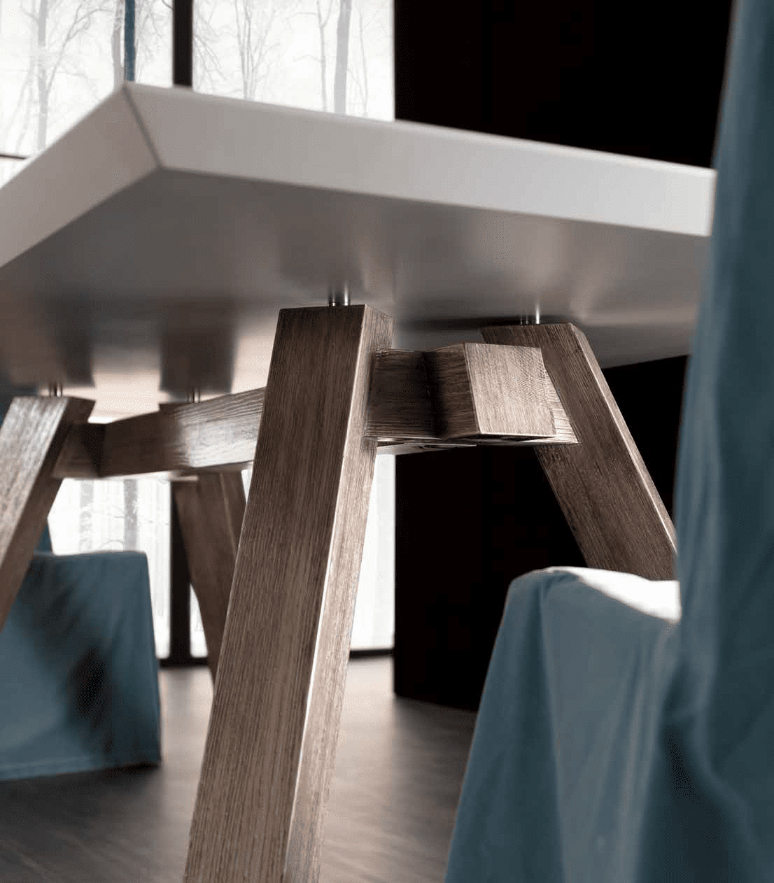 Стол Soho 253-RV, зеркало Greta 342 и стул 657 из Италии