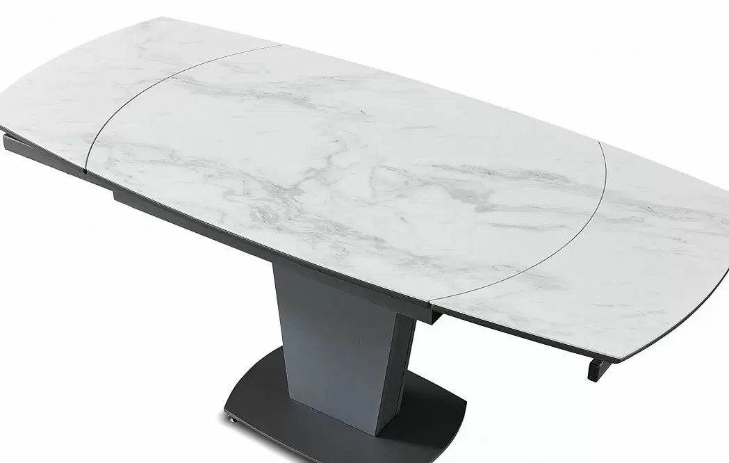 Стол раскладной Neapolis 115-175, светлая керамика из Италии