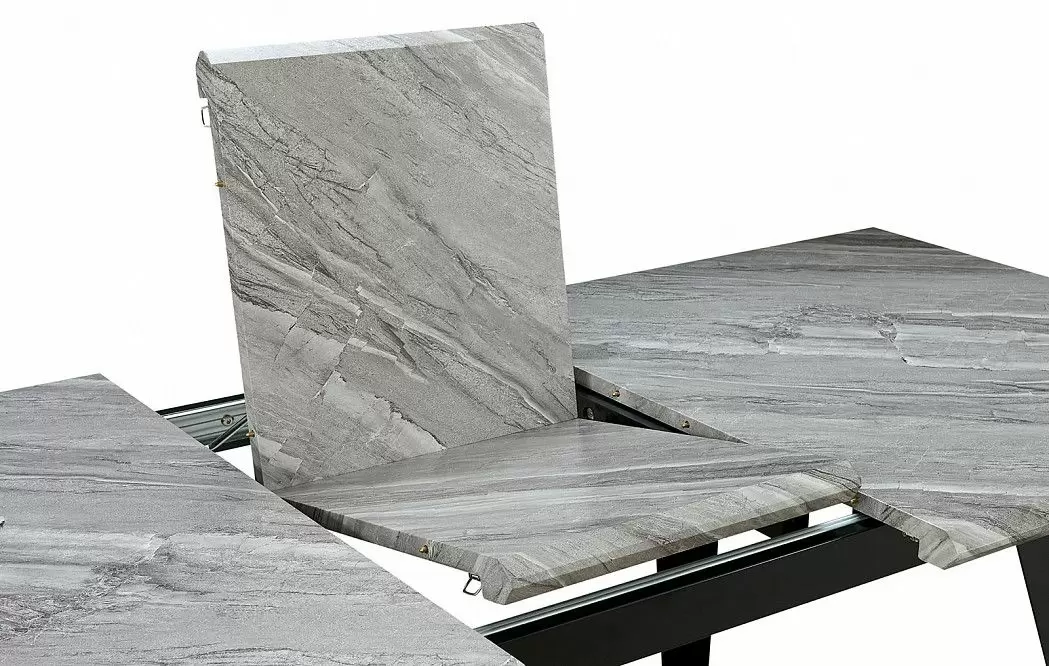 Стол раскладной Ofelia 120-160, серый мраморный рисунок из Италии