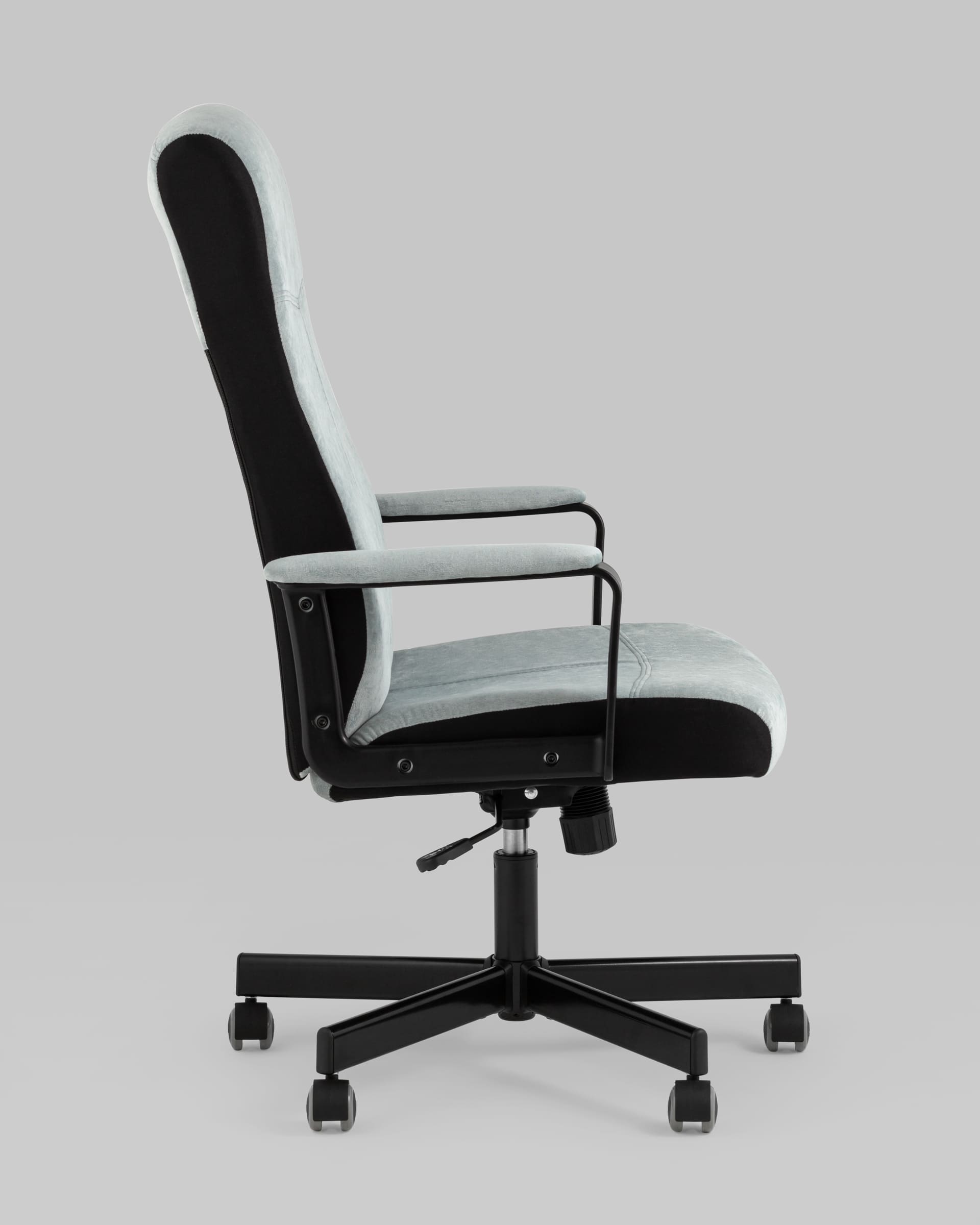 Кресло руководителя TopChairs ST-DOMINGO серо-голубой из Италии