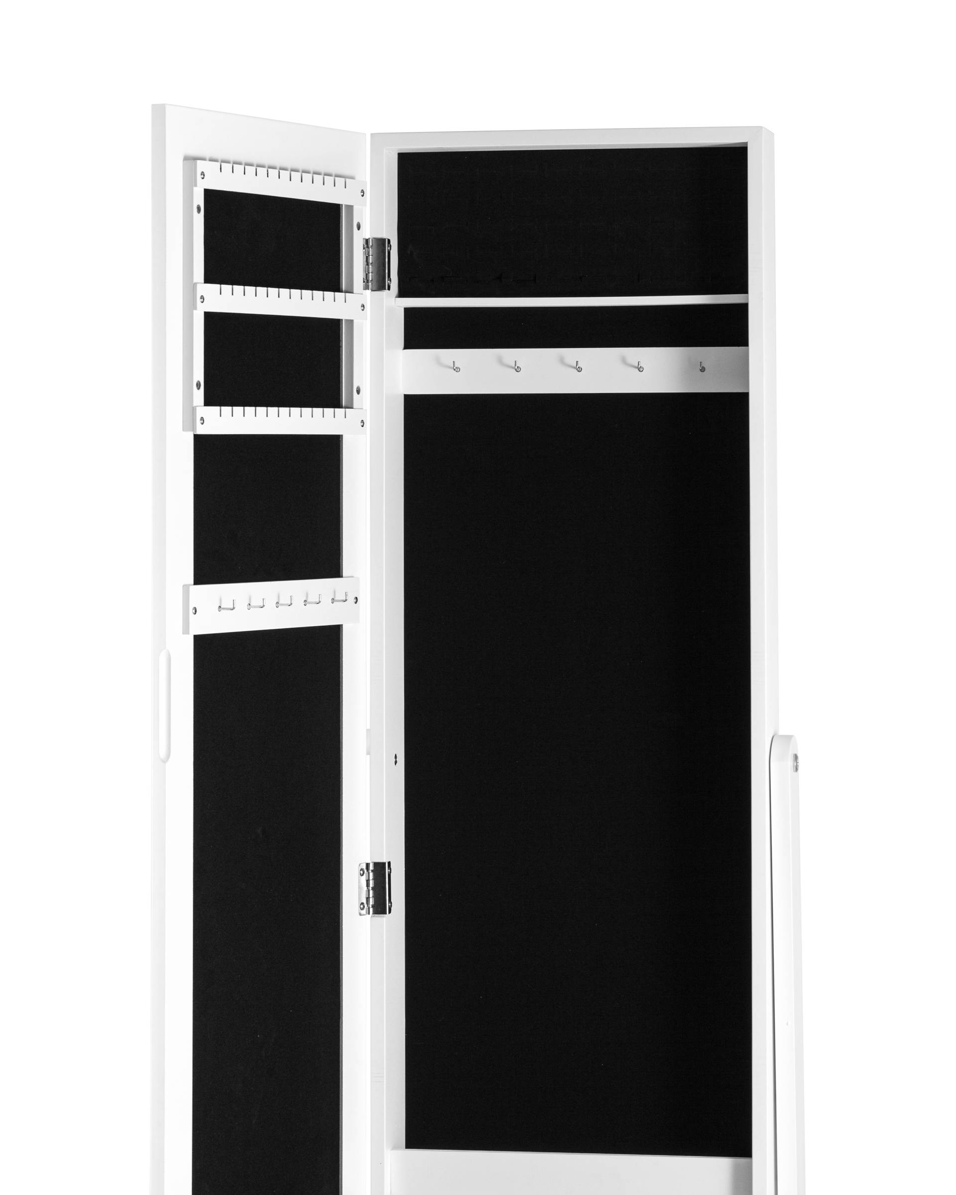 Зеркало-шкаф напольное Godrick для украшений белое из Италии