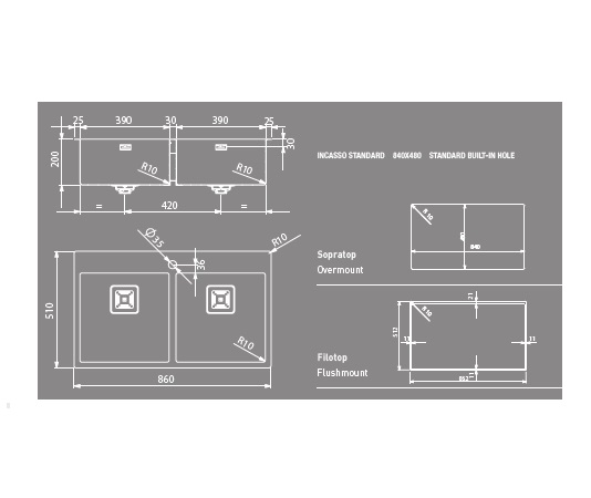 Мойка Artinox Aqua 2V90 из Италии