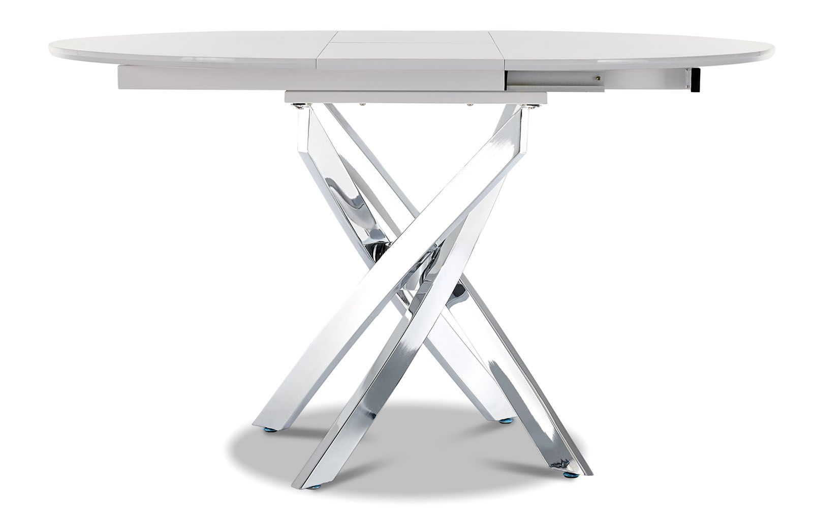 Стол раскладной Charly 100-129, белый/хром из Италии