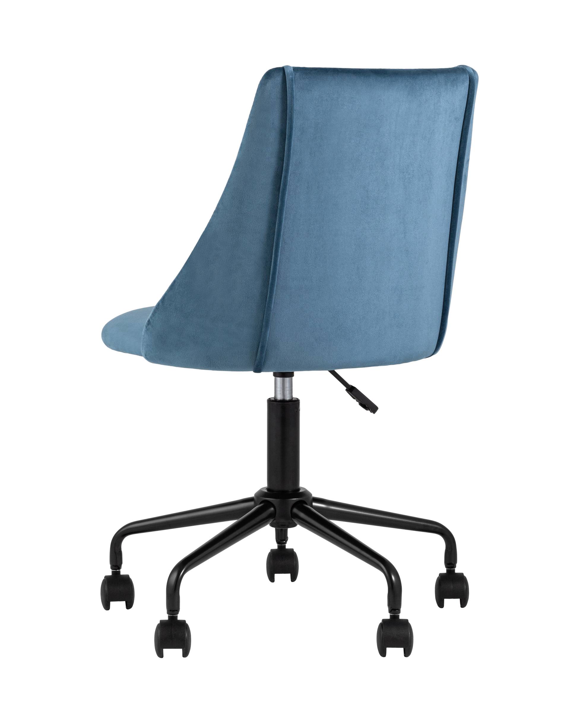 Кресло компьютерное Сиана велюр синий из Италии