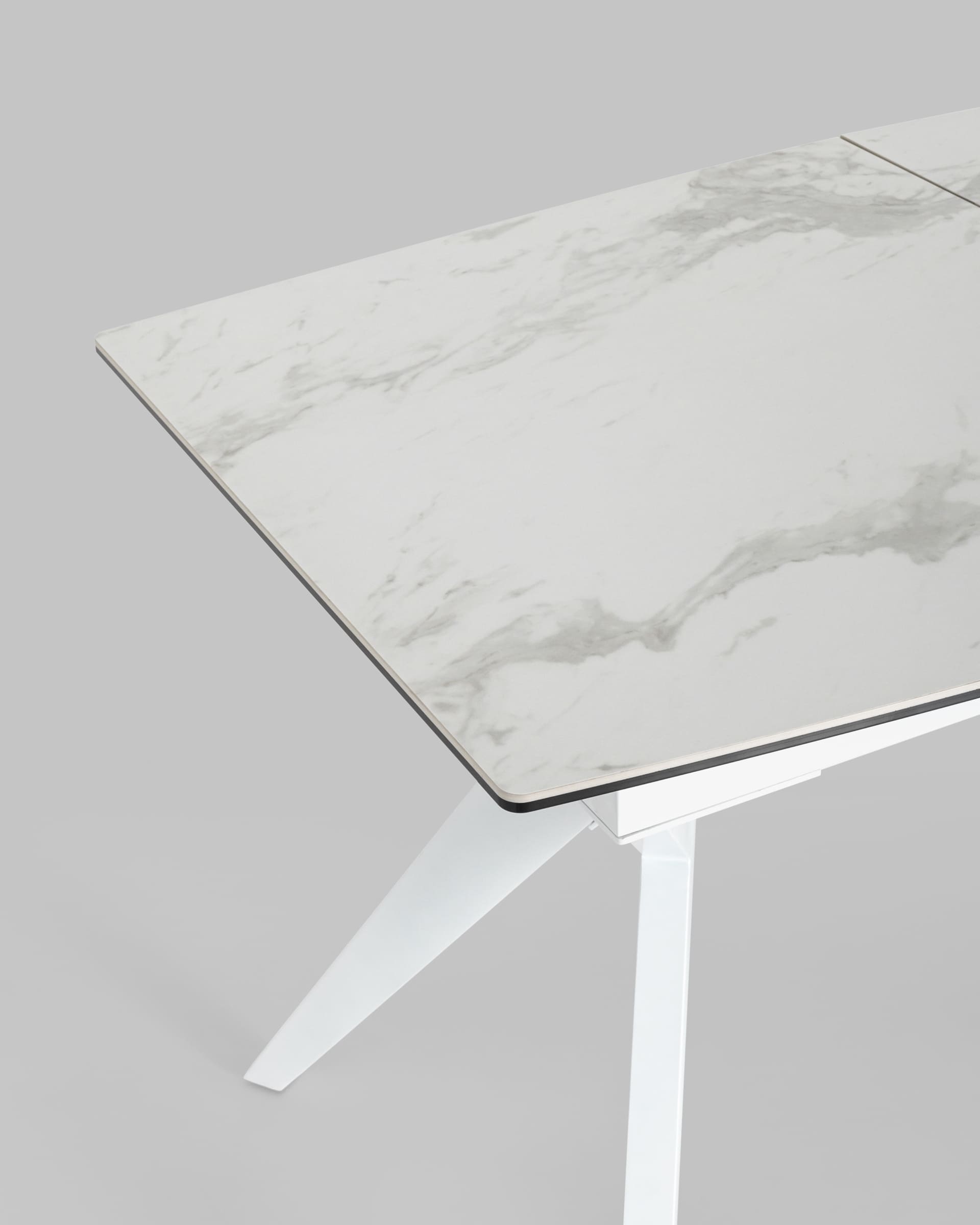 Стол обеденный Аркада раскладной 160-210*90 керамика светлая из Италии