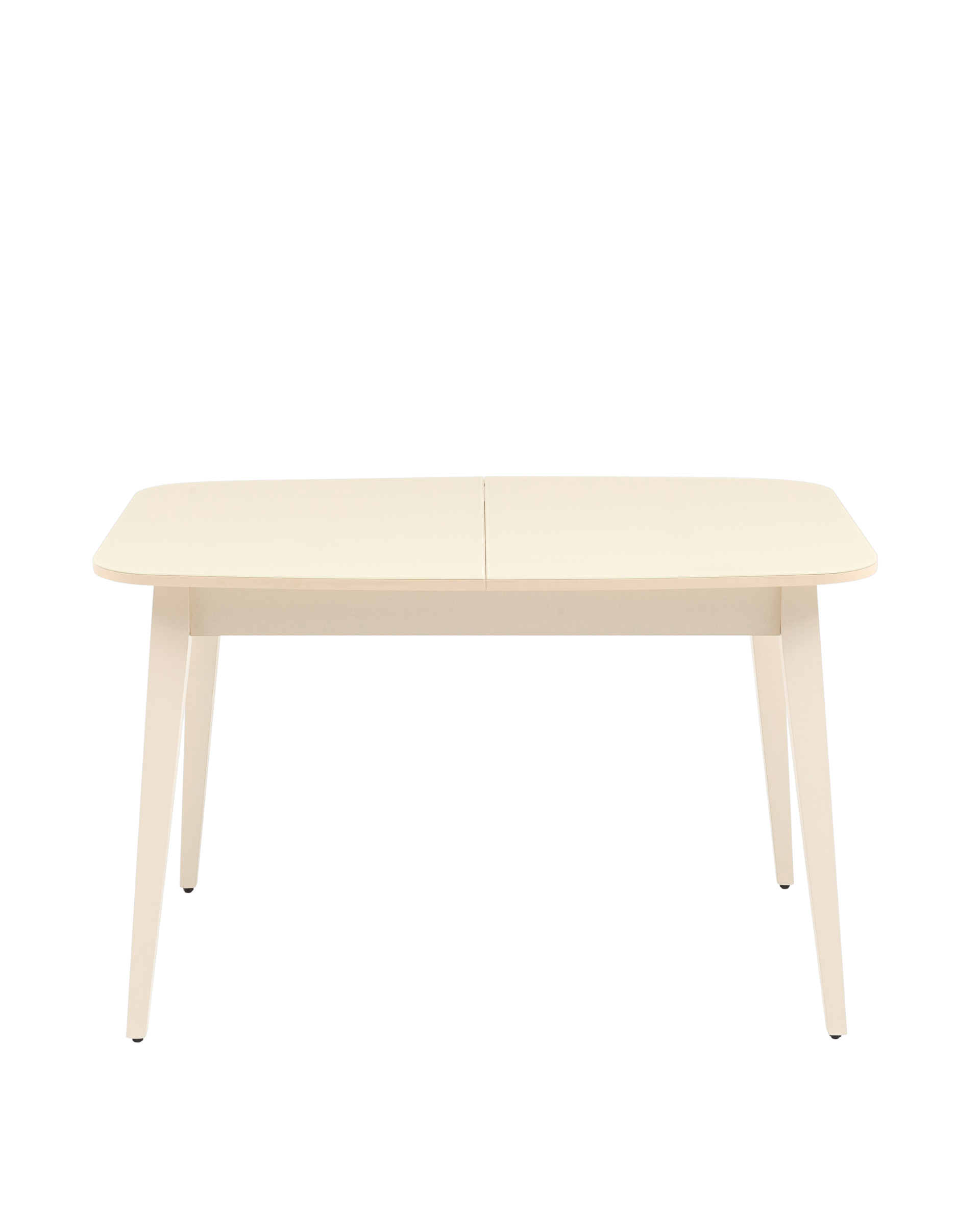 Стол обеденный Берлин раскладной 120-160*80 кремовый матовый из Италии