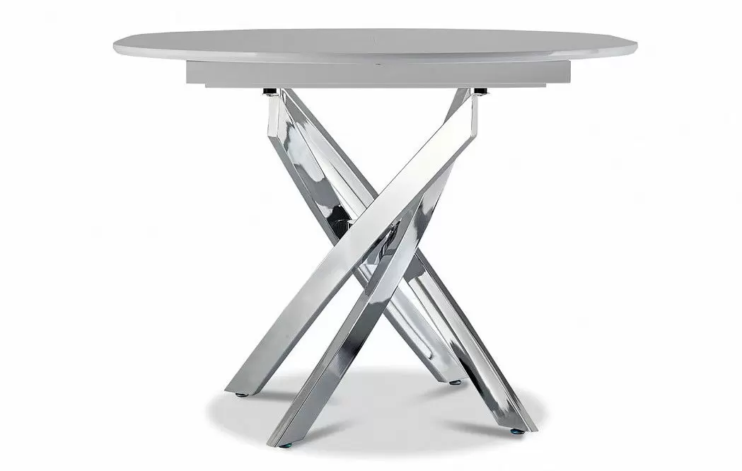 Стол раскладной Charly 100-129, белый/хром из Италии