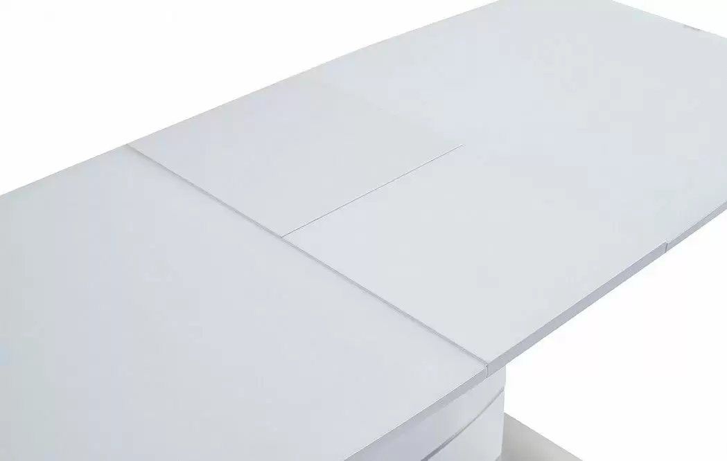 Стол раскладной Verona Glass (120), белый матовый из Италии