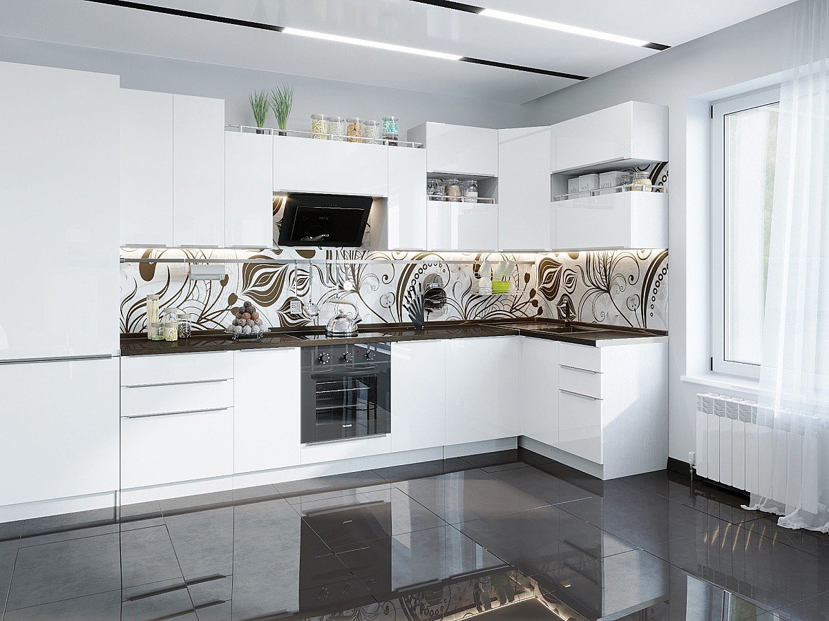 Кухня Фьюжн-02 2340*3700/1390*600 Angel