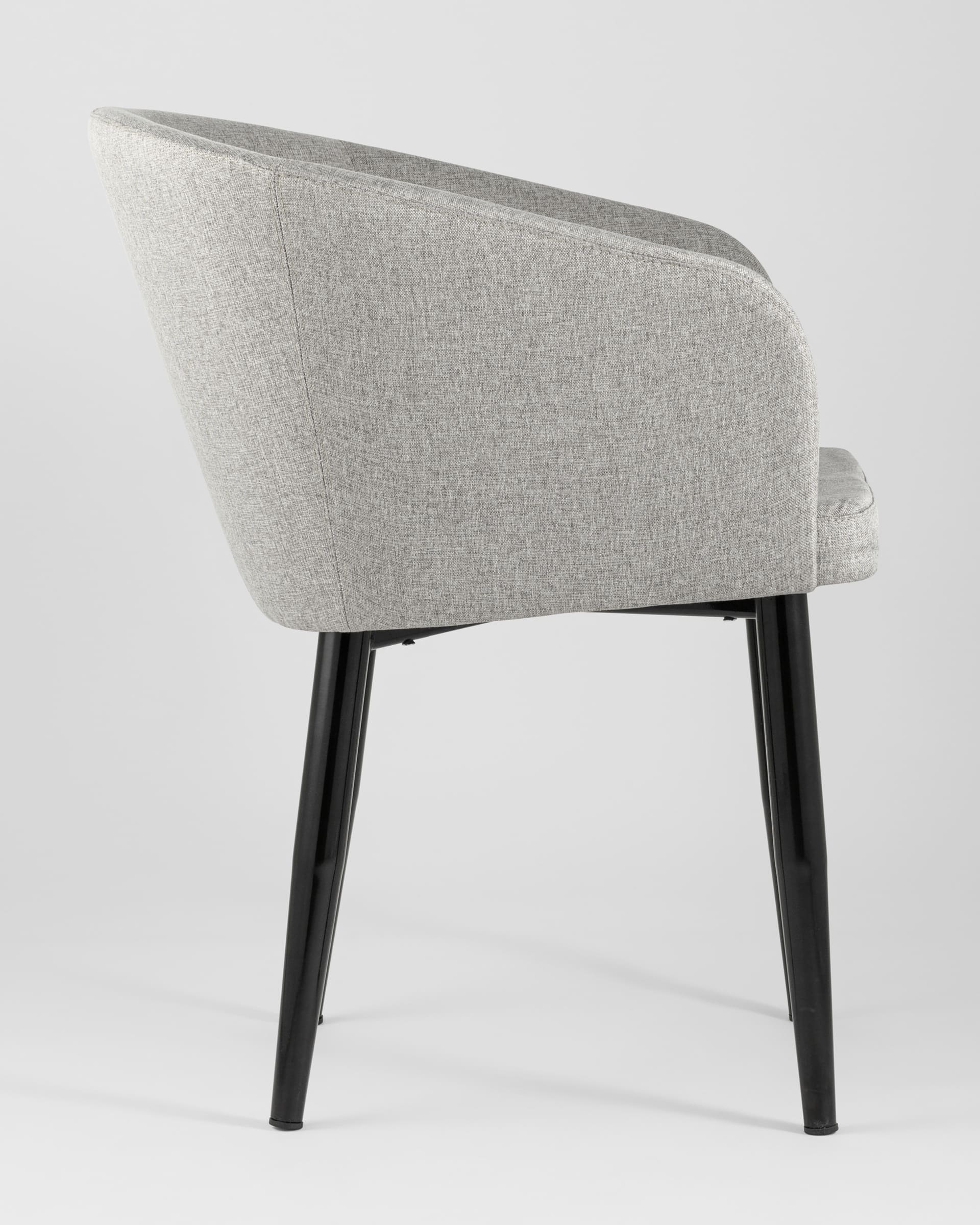 Кресло Ральф рогожка серый из Италии