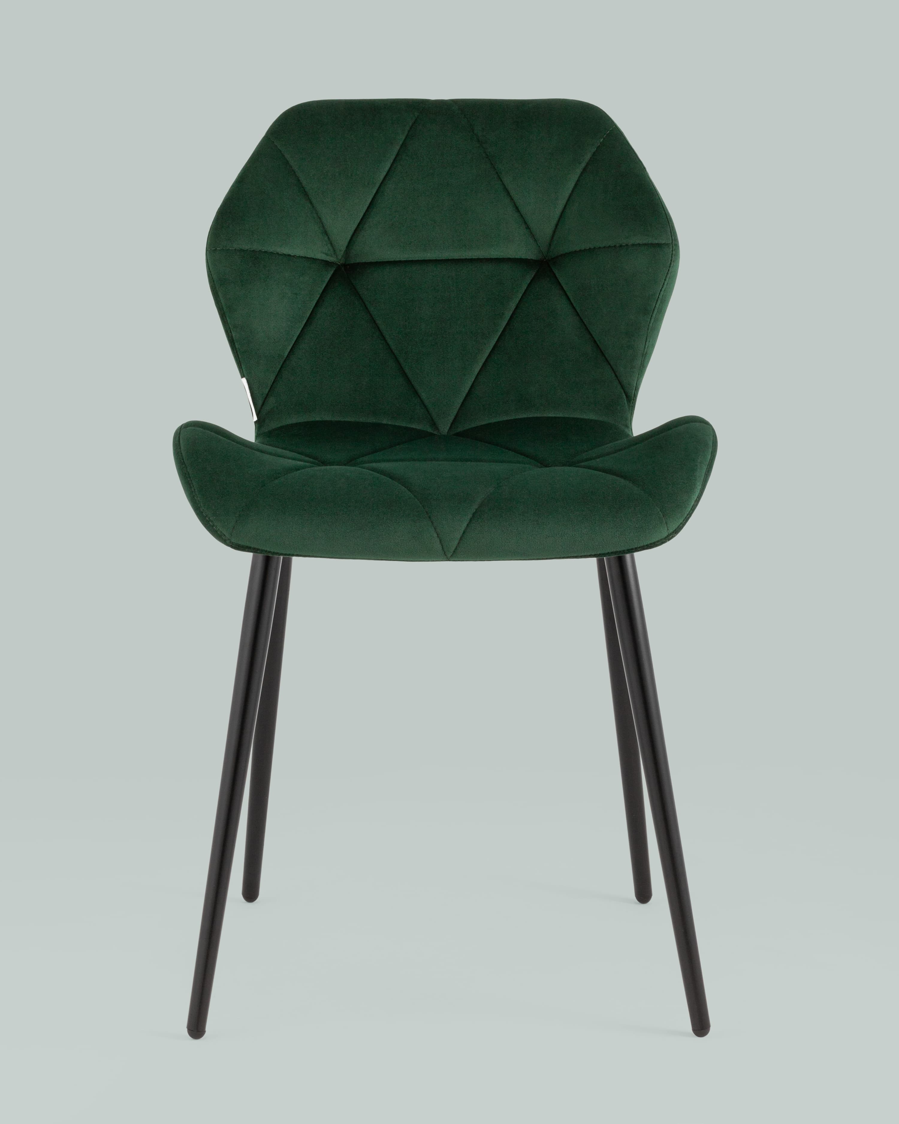 Стул Эдвин велюр зелёный из Италии