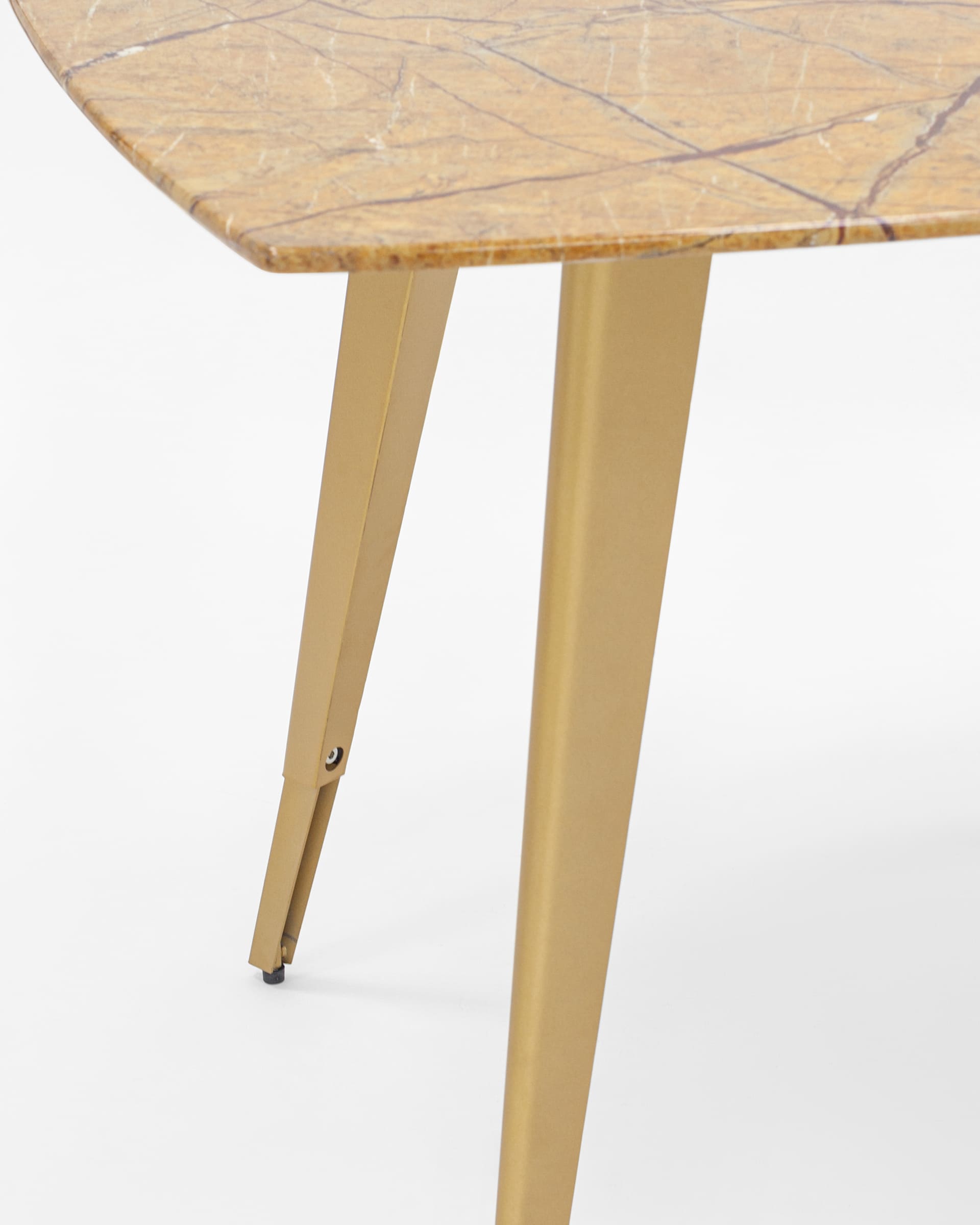 Стол обеденный Ричмонд 100*100 охра стеклянный из Италии