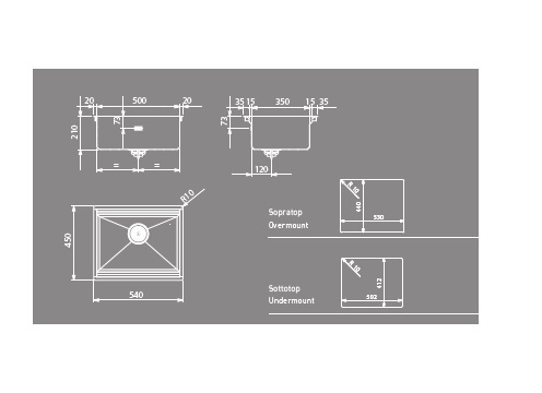 Мойка Artinox Layer SBR 50 из Италии