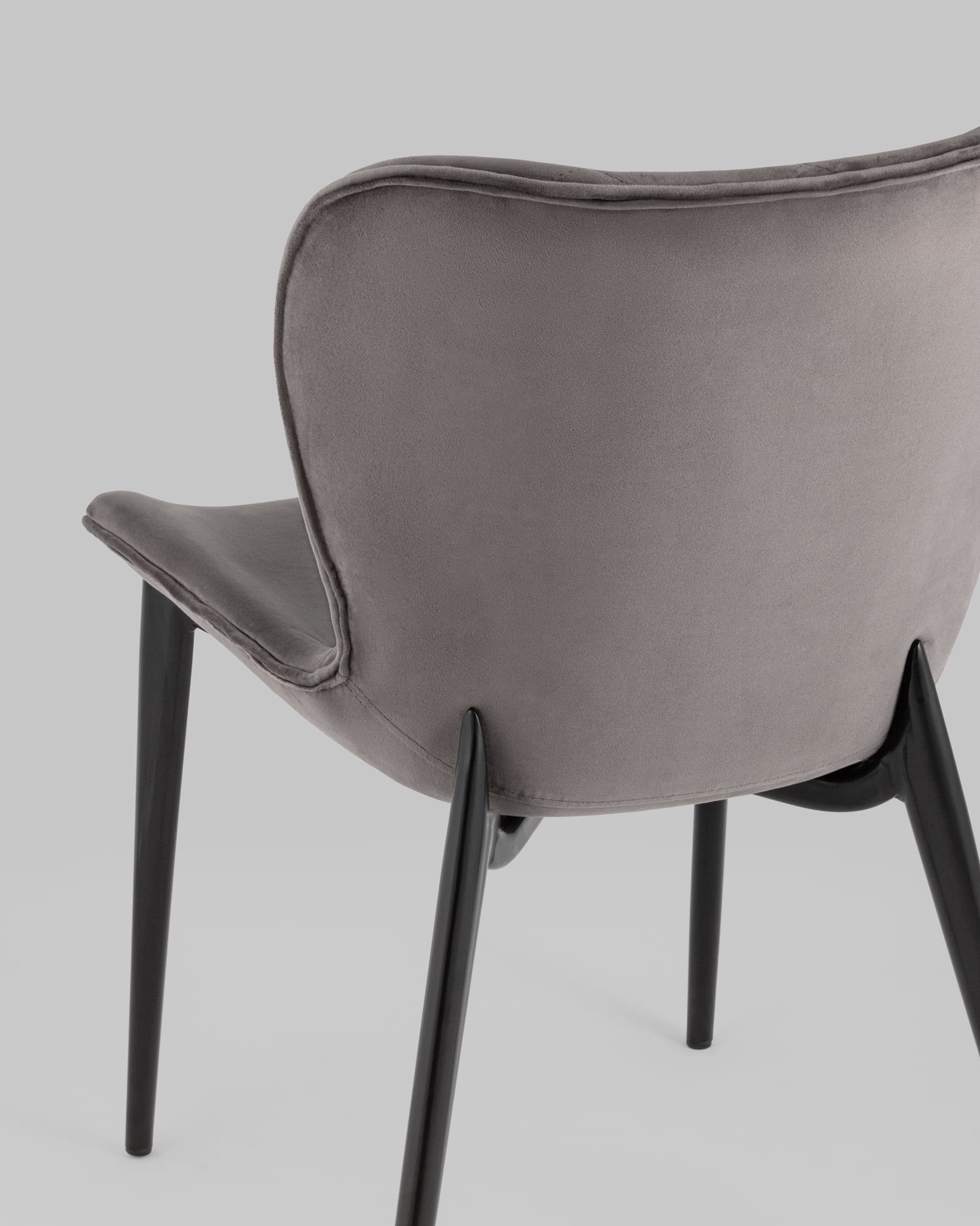 Стул Гамми велюр темно-серый из Италии