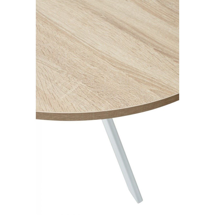 Стол ВЕГА D100 Дуб Бардолино/ белый каркас М-City из Италии