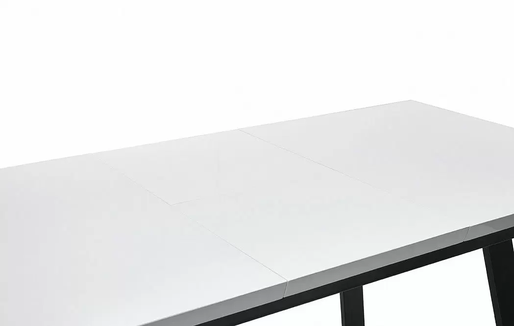 Стол раскладной Dakota 120-160, белый/черный из Италии