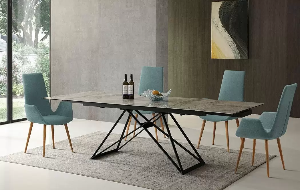 Стол раскладной Cross 160-240, светлая керамика из Италии