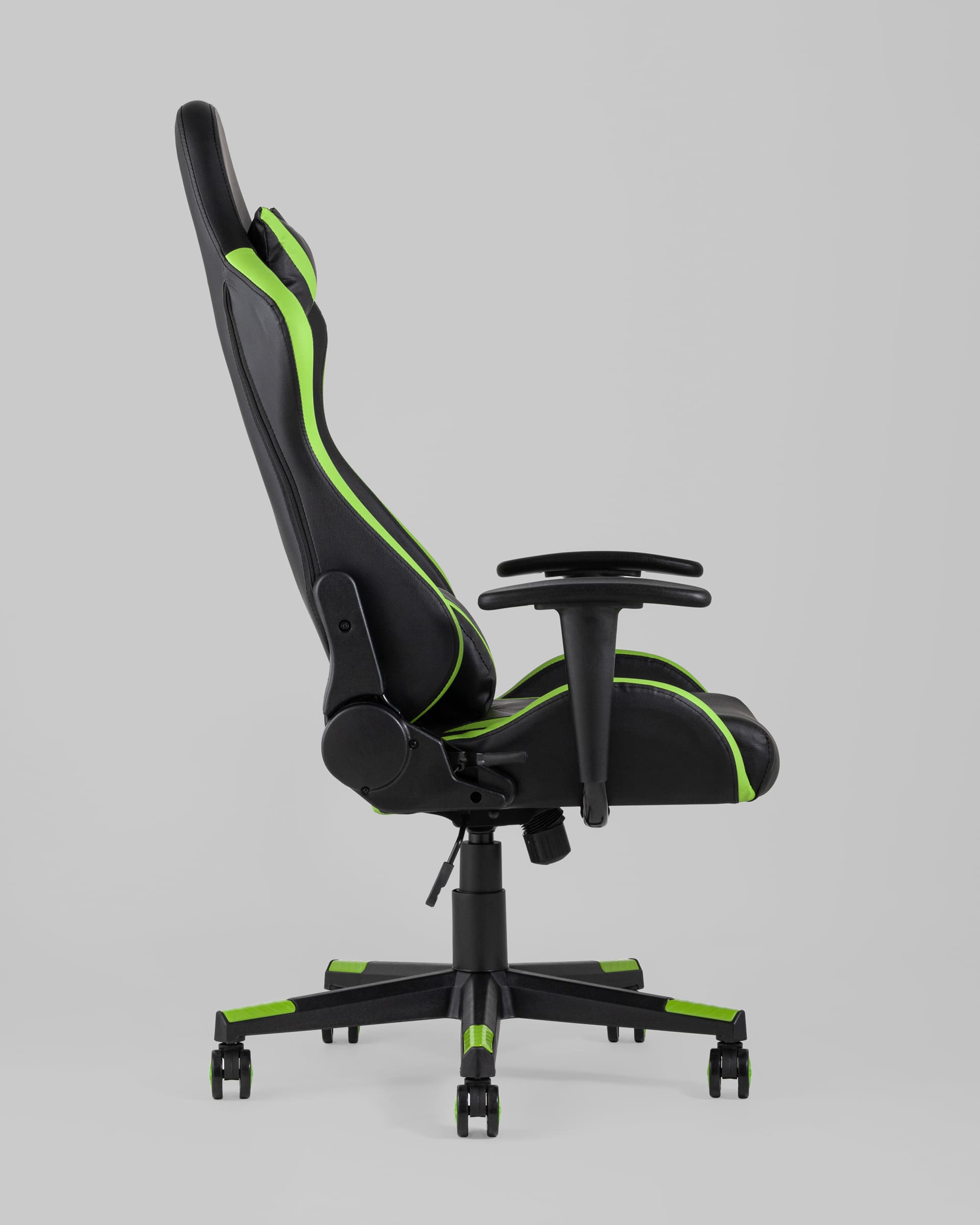 Кресло игровое TopChairs Gallardo зеленое с подушкой из Италии