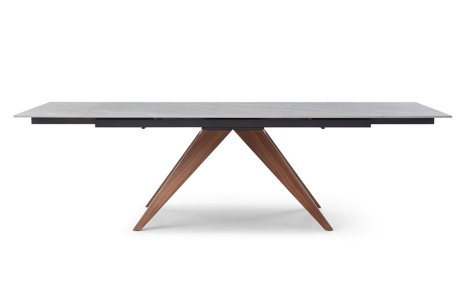 Стол раскладной Valencia 160-240, серая керамика/орех из Италии