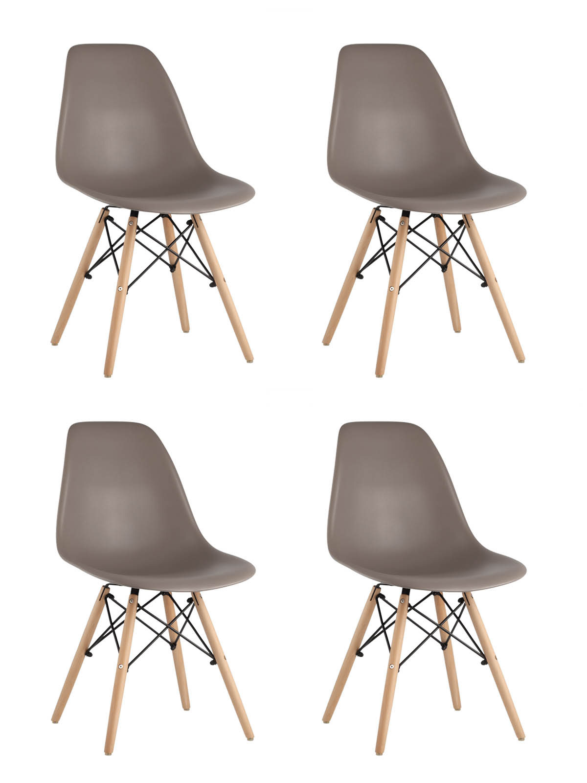 Стул Eames DSW темно-серый x4 из Италии