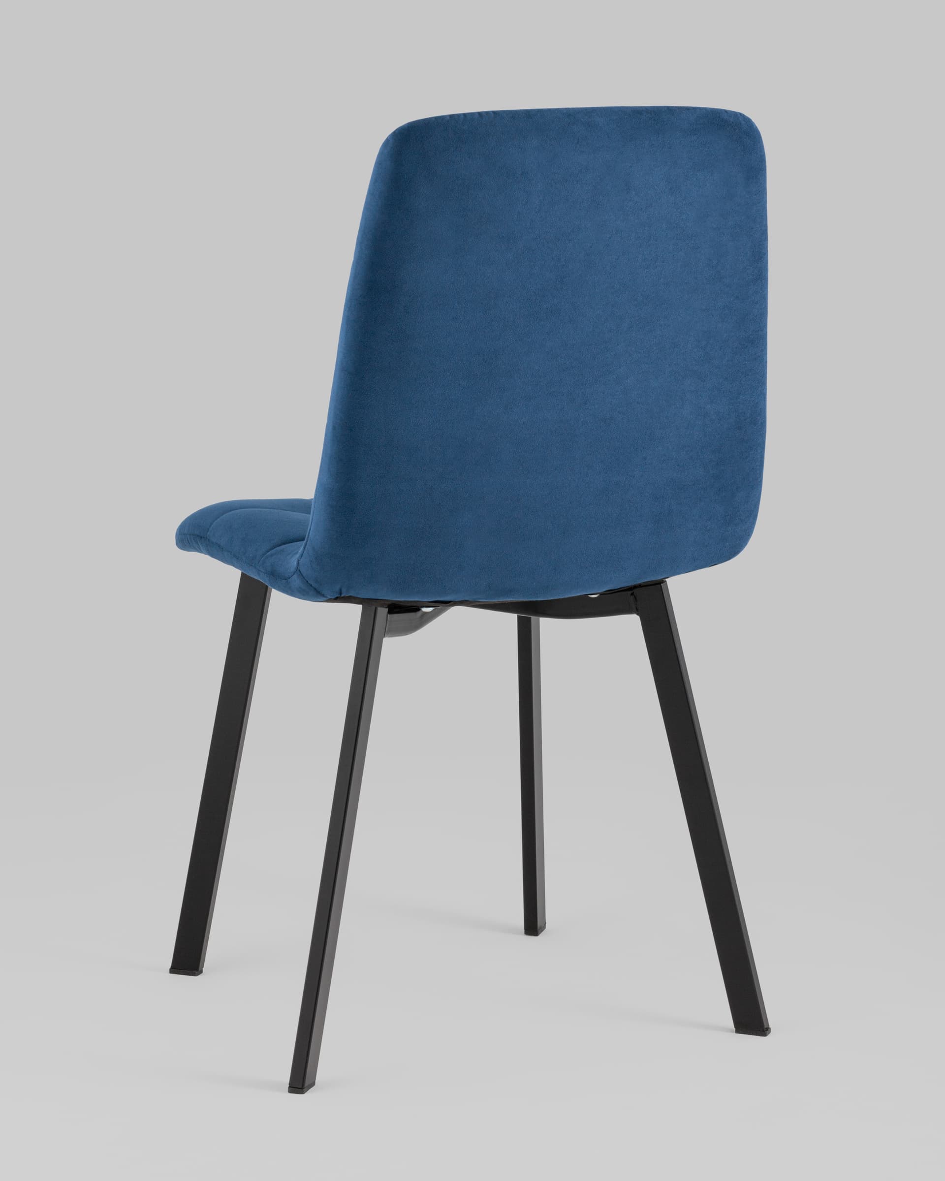 Стул Oliver Square велюр синий из Италии