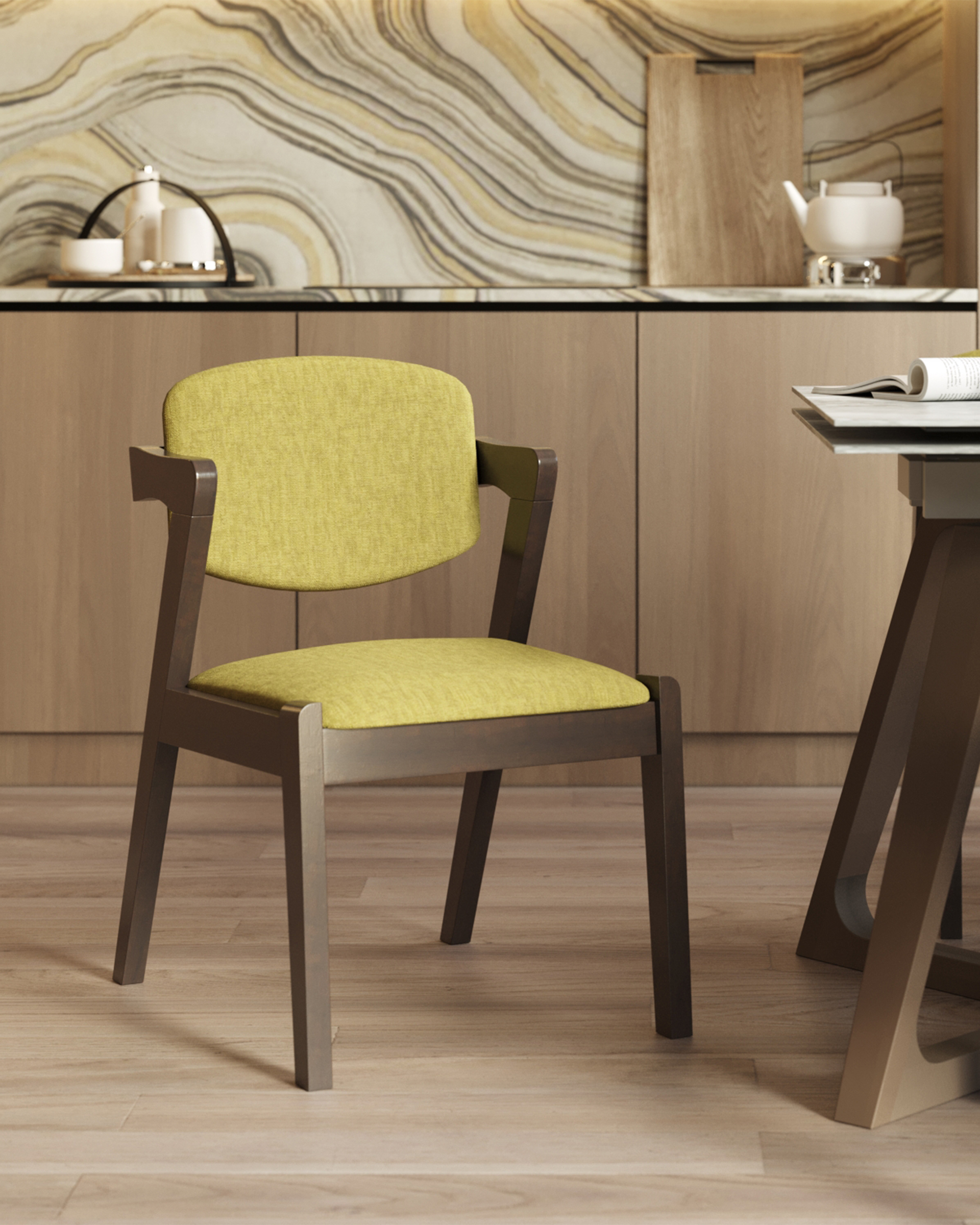 Стул обеденный VIVA оливковый 2 шт. из Италии