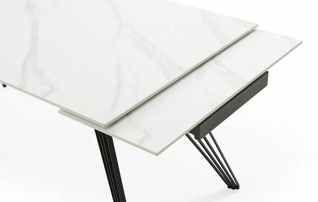 Стол раскладной Parma 160-240, керамика "каррарский мрамор" из Италии
