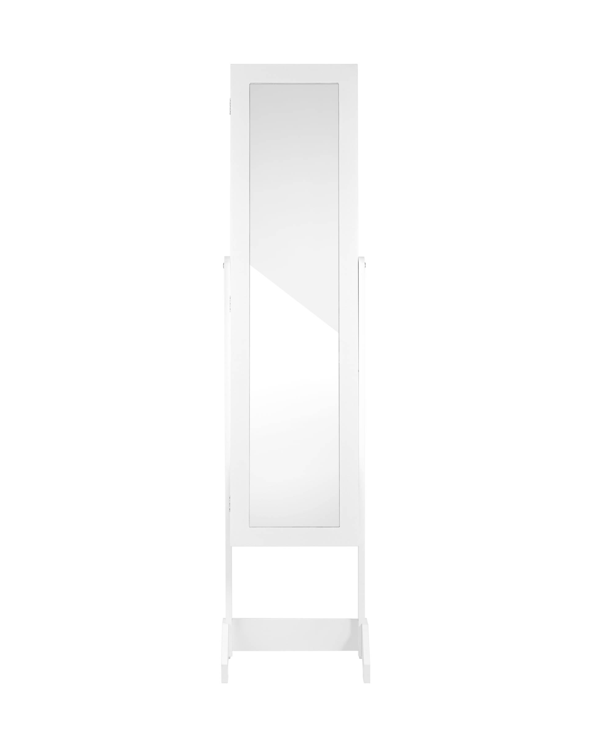 Зеркало-шкаф напольное Godrick для украшений белое из Италии
