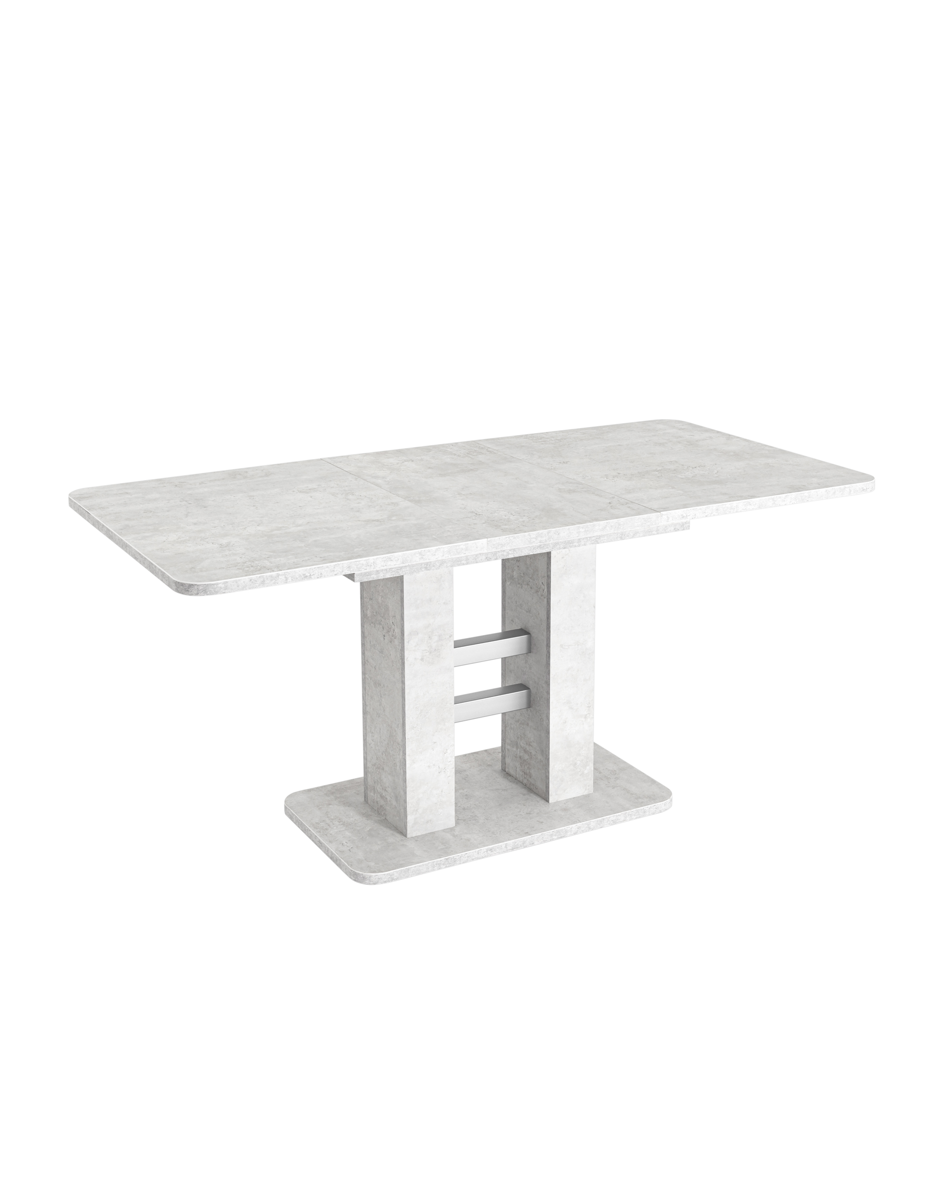 Стол Elephant раскладной 120-160*80 бетон/алюминий из Италии