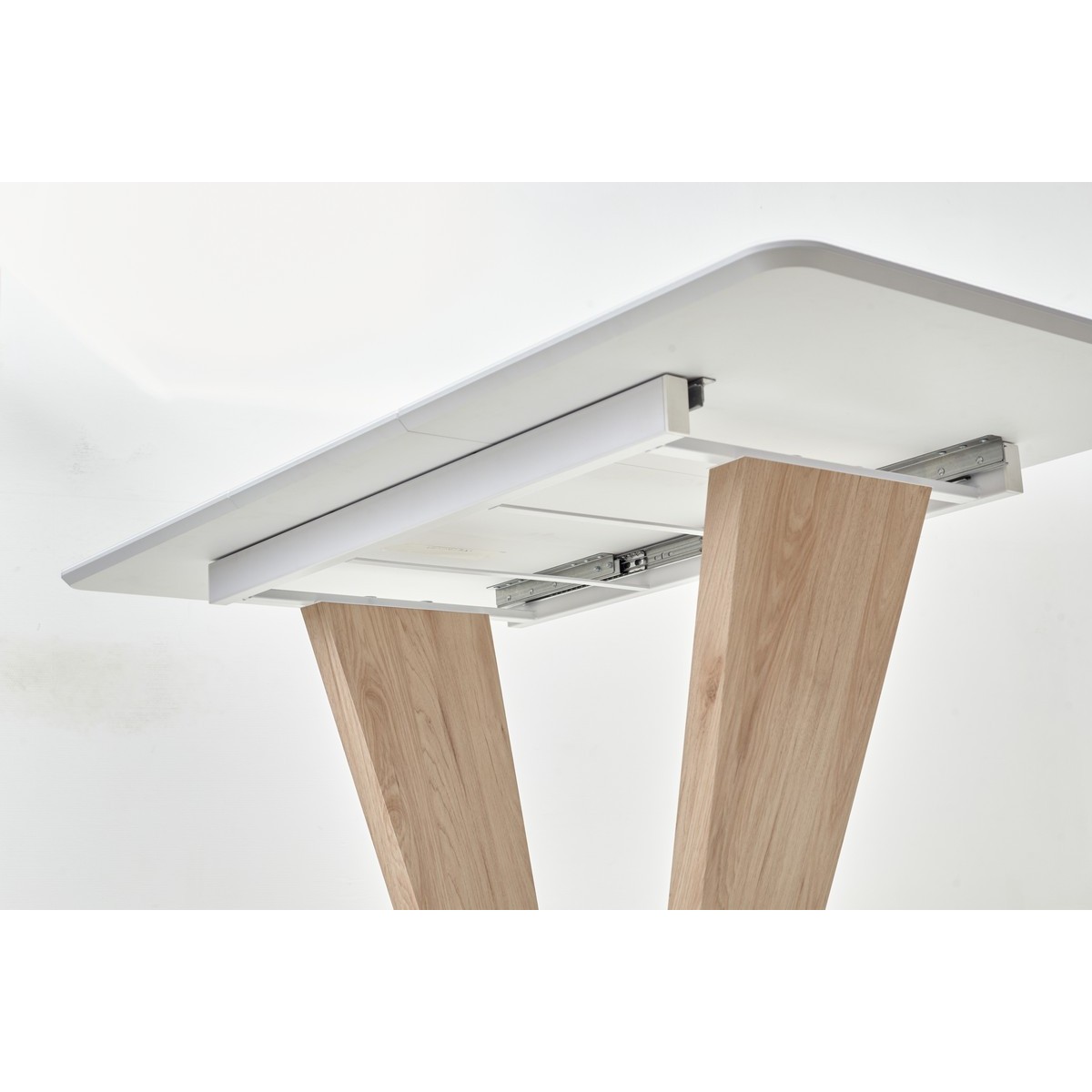 Стол Прага 120 БЕЛЫЙ, стекло/ ВЯЗ М-City из Италии