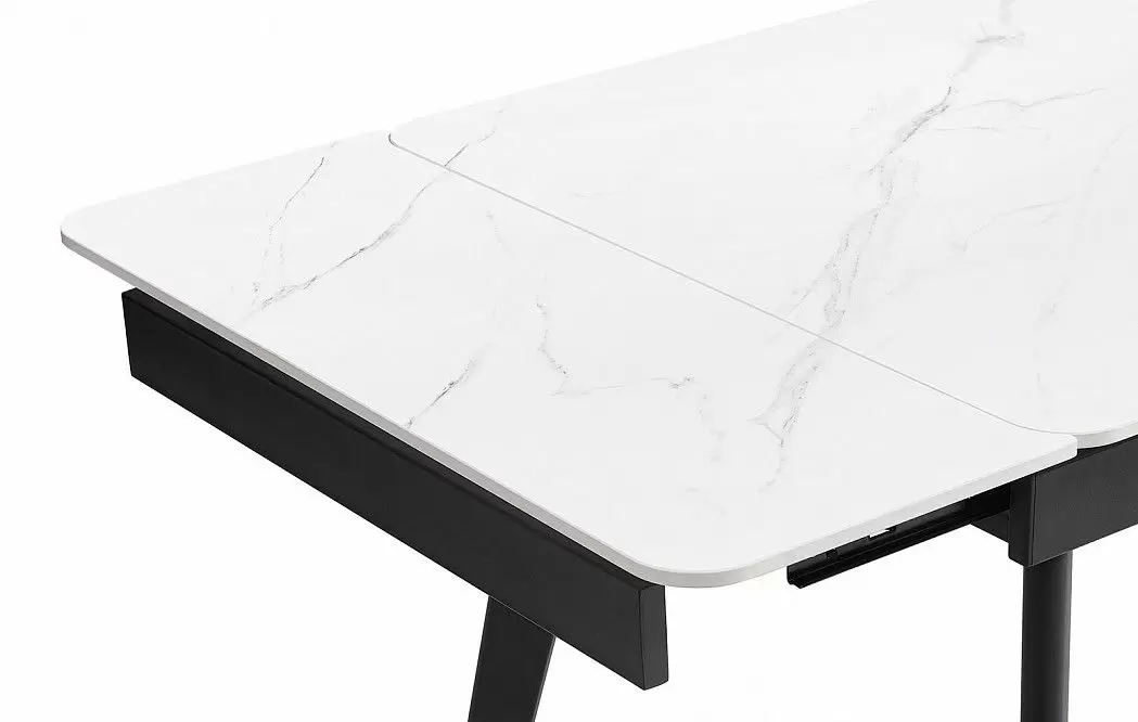 Стол раскладной Laura 120-180, белая керамика из Италии