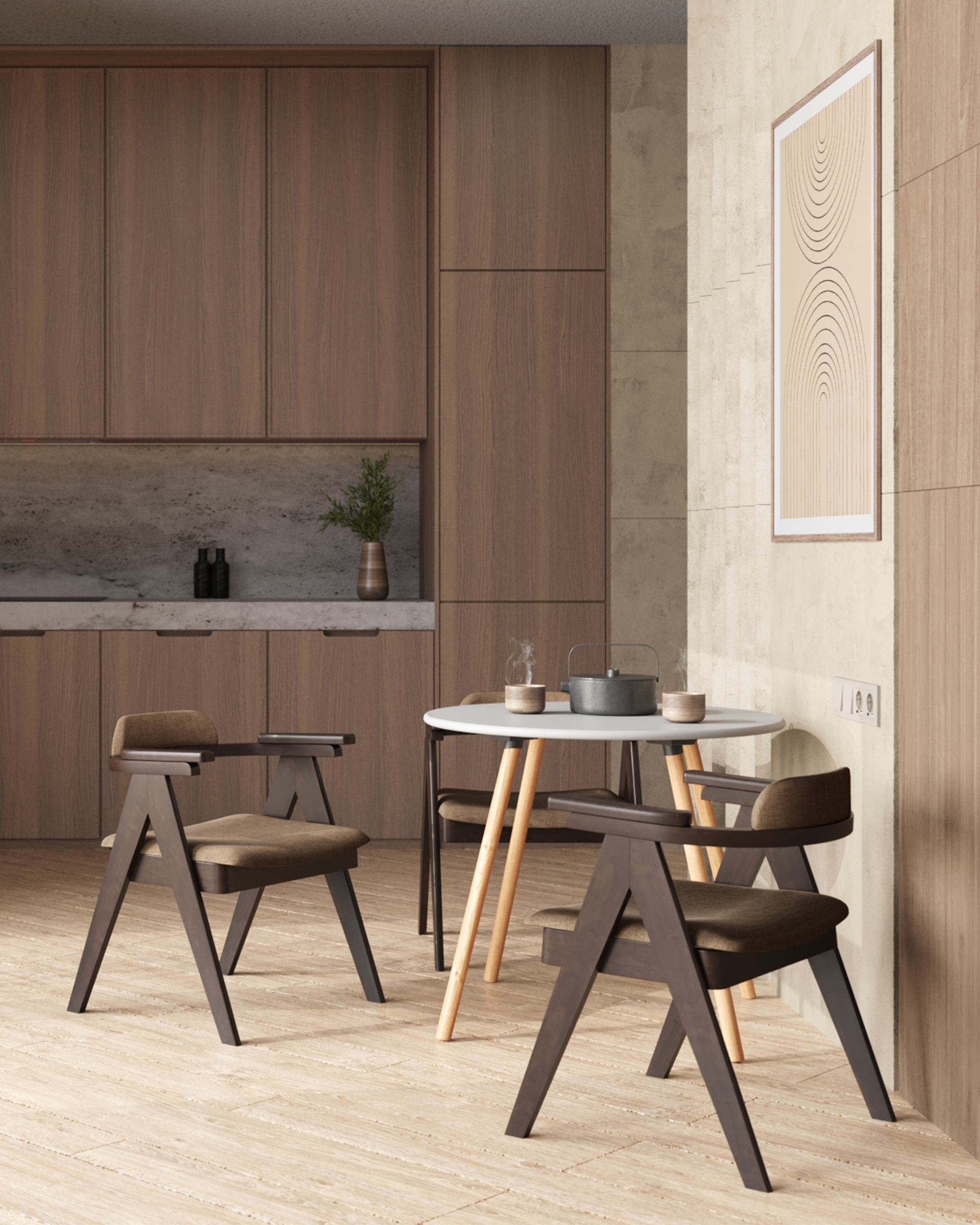 Стол Oslo Round WT белый из Италии