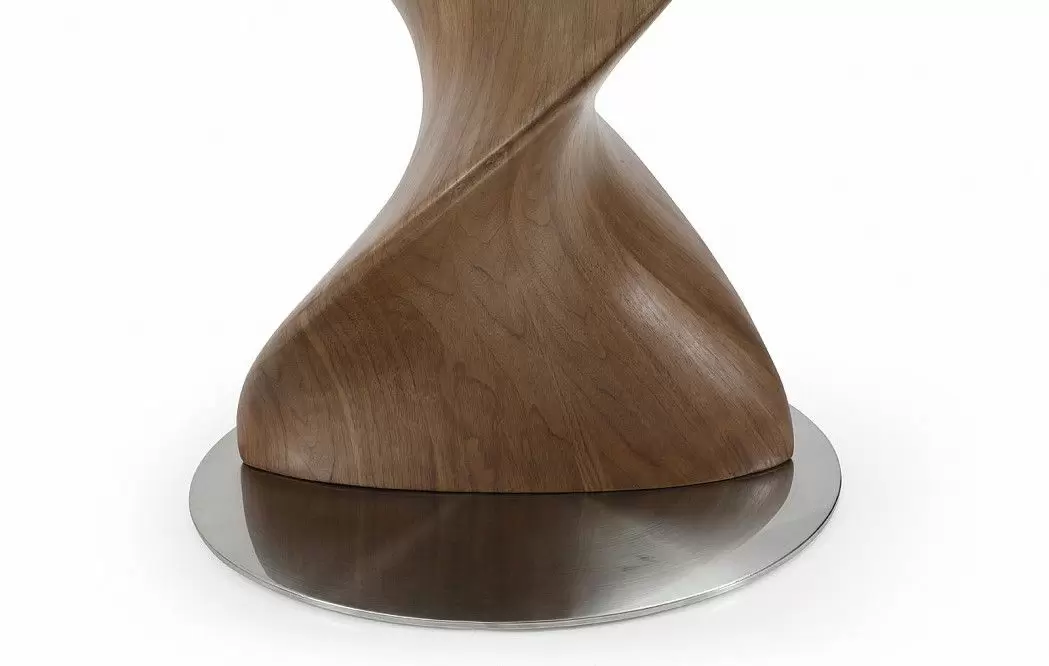 Стол Niagara 120, прозрачное стекло/орех из Италии