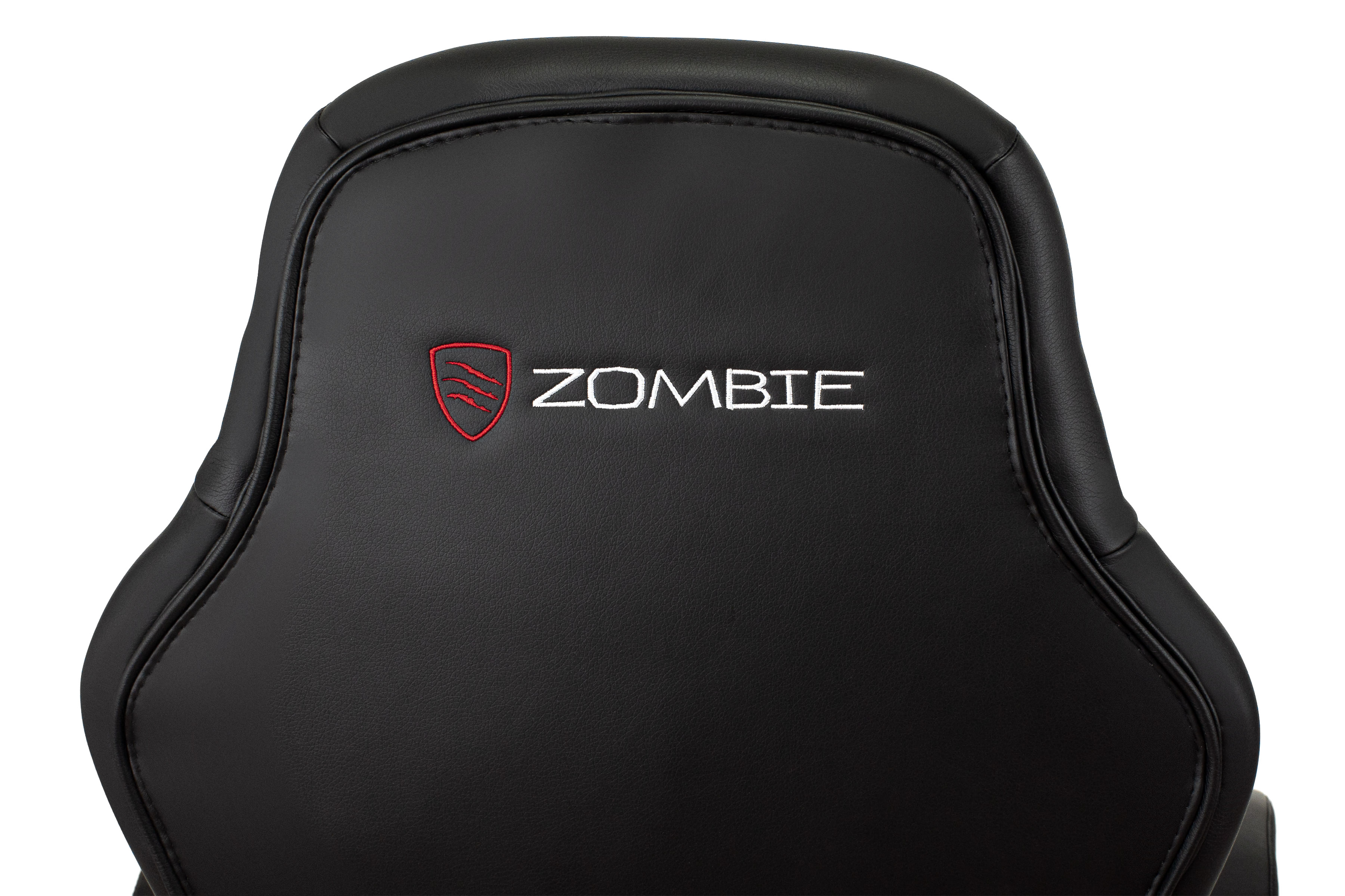 Кресло игровое Zombie Defender черный/красный эко.кожа крестов. пластик из Италии