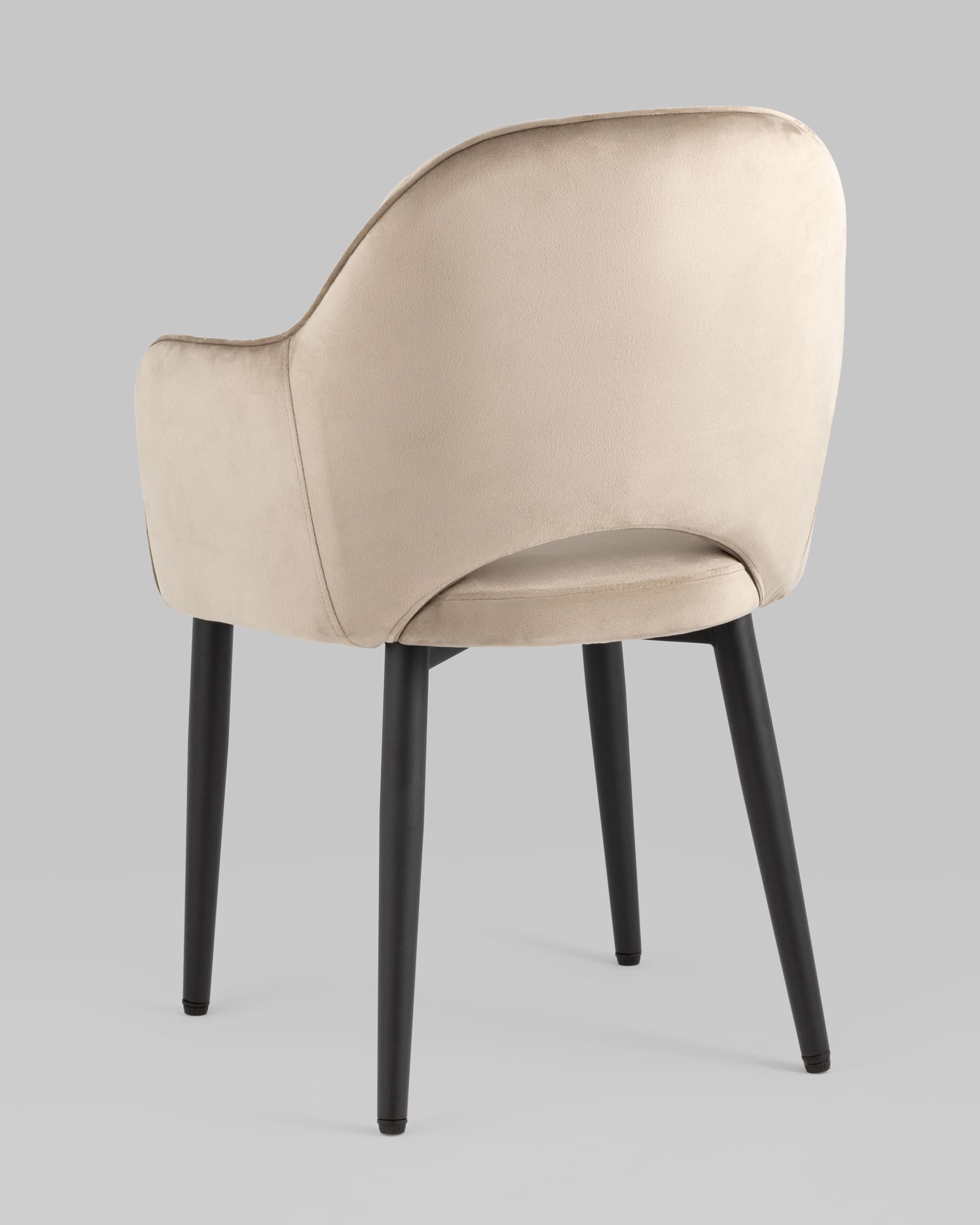 Стул Венера диамант велюр шампань с подлокотниками из Италии