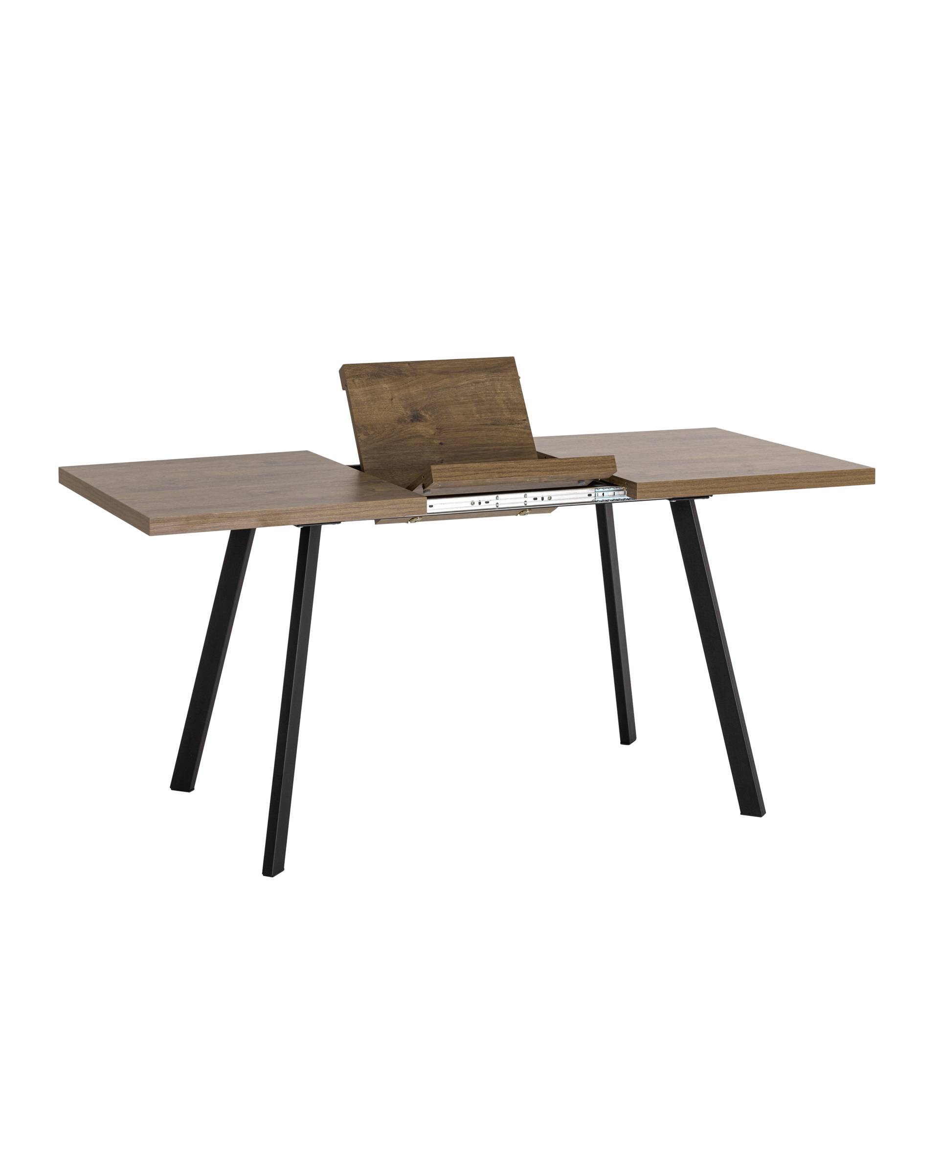 Стол Plain 116-158*74 дуб Ка/черный из Италии