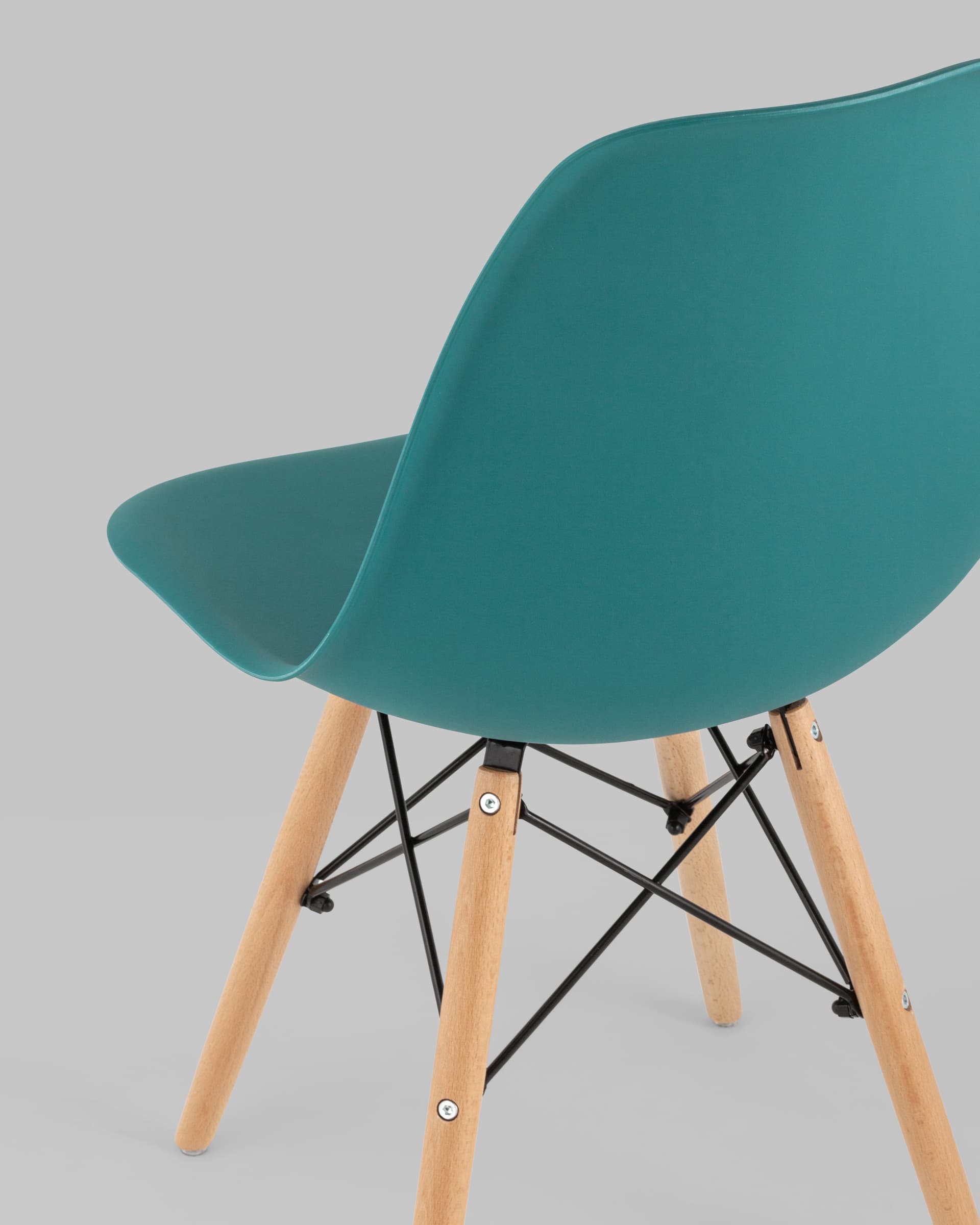 Стул Eames Style DSW темно-бирюзовый (разборный каркас) из Италии