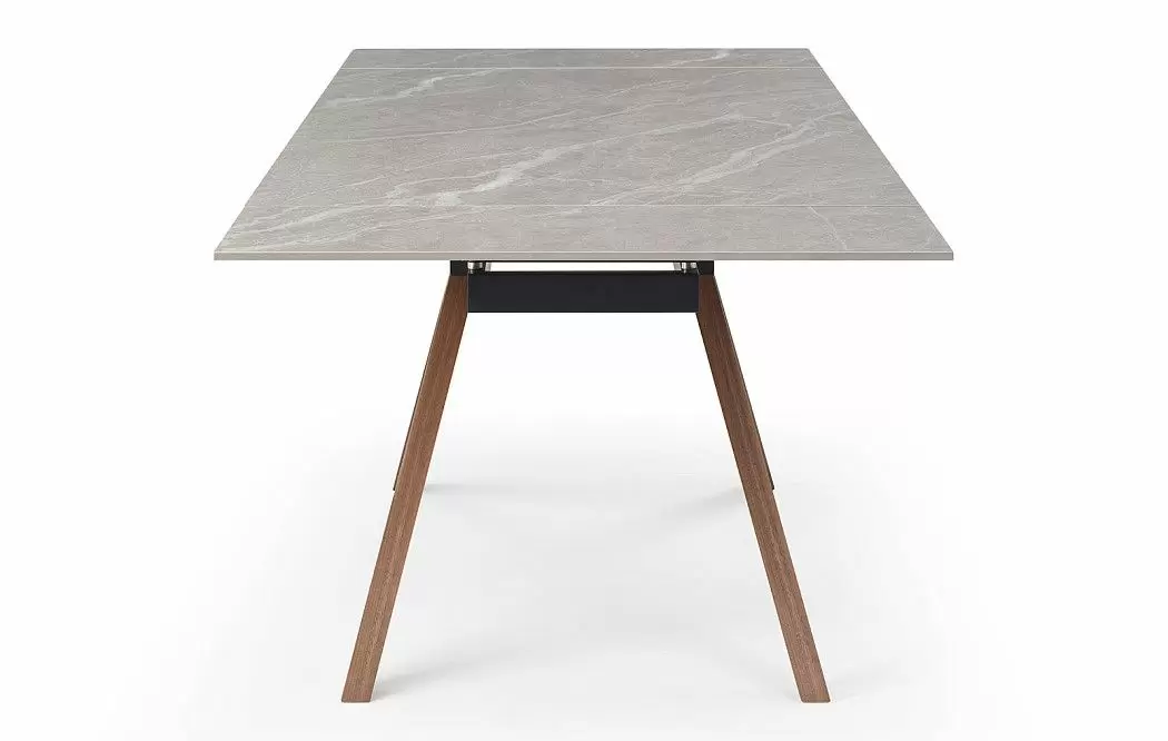 Стол раскладной Valencia 140-200, серая керамика/орех из Италии