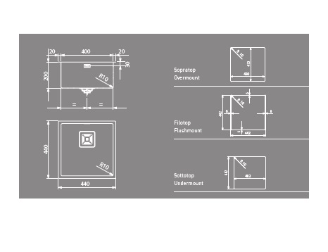 Мойка Artinox Titanium 40 anthracite из Италии