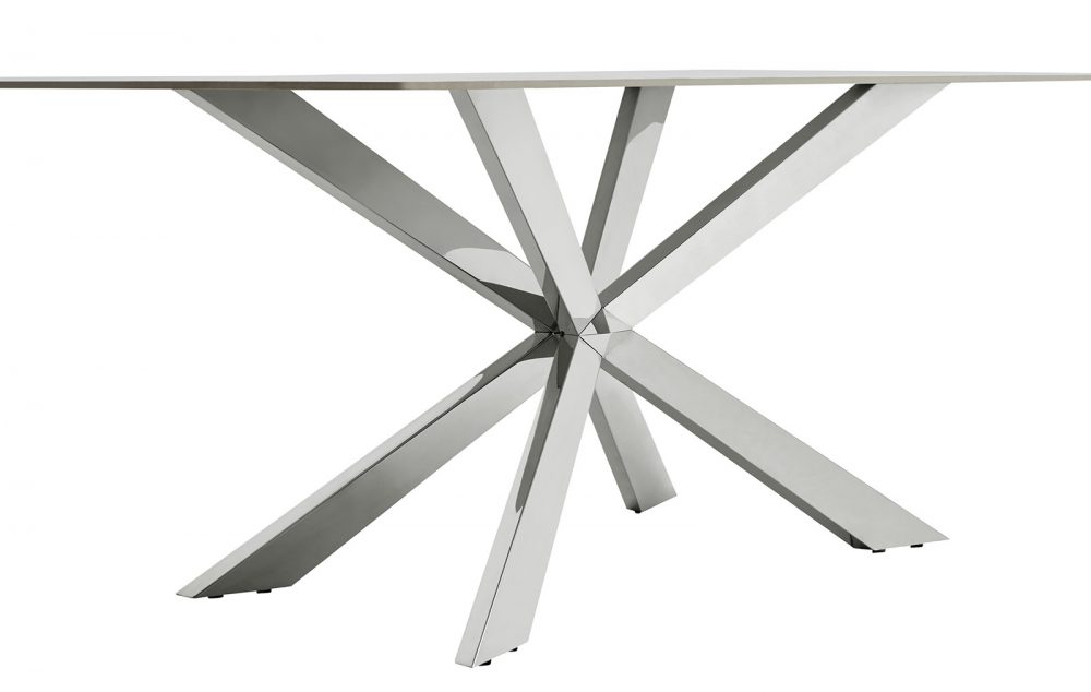 Обеденный стол T088-160 белый камень из Италии