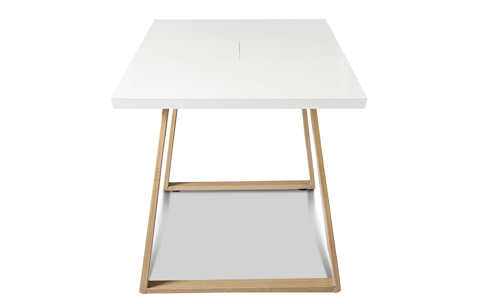 Стол раскладной Manchester 120-160, белый/вяз из Италии