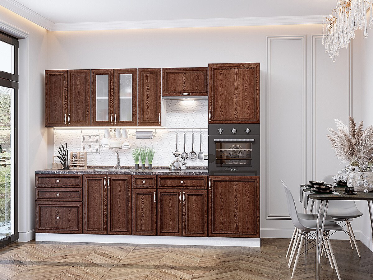 Кухня Шале-02 2140*2700*600 Brown Dreamline