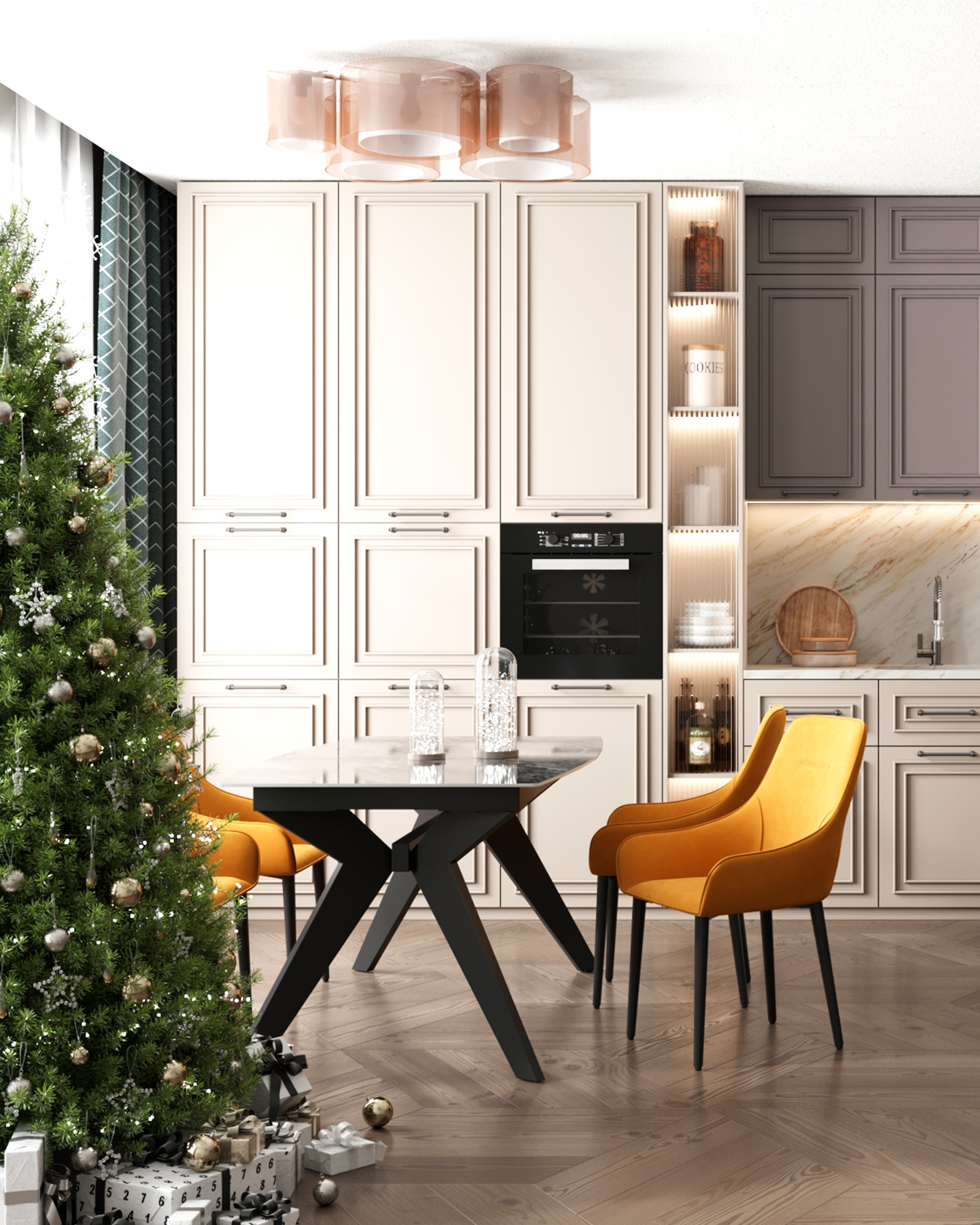 Стол обеденный Аркада раскладной 160-210*90 керамика темная из Италии