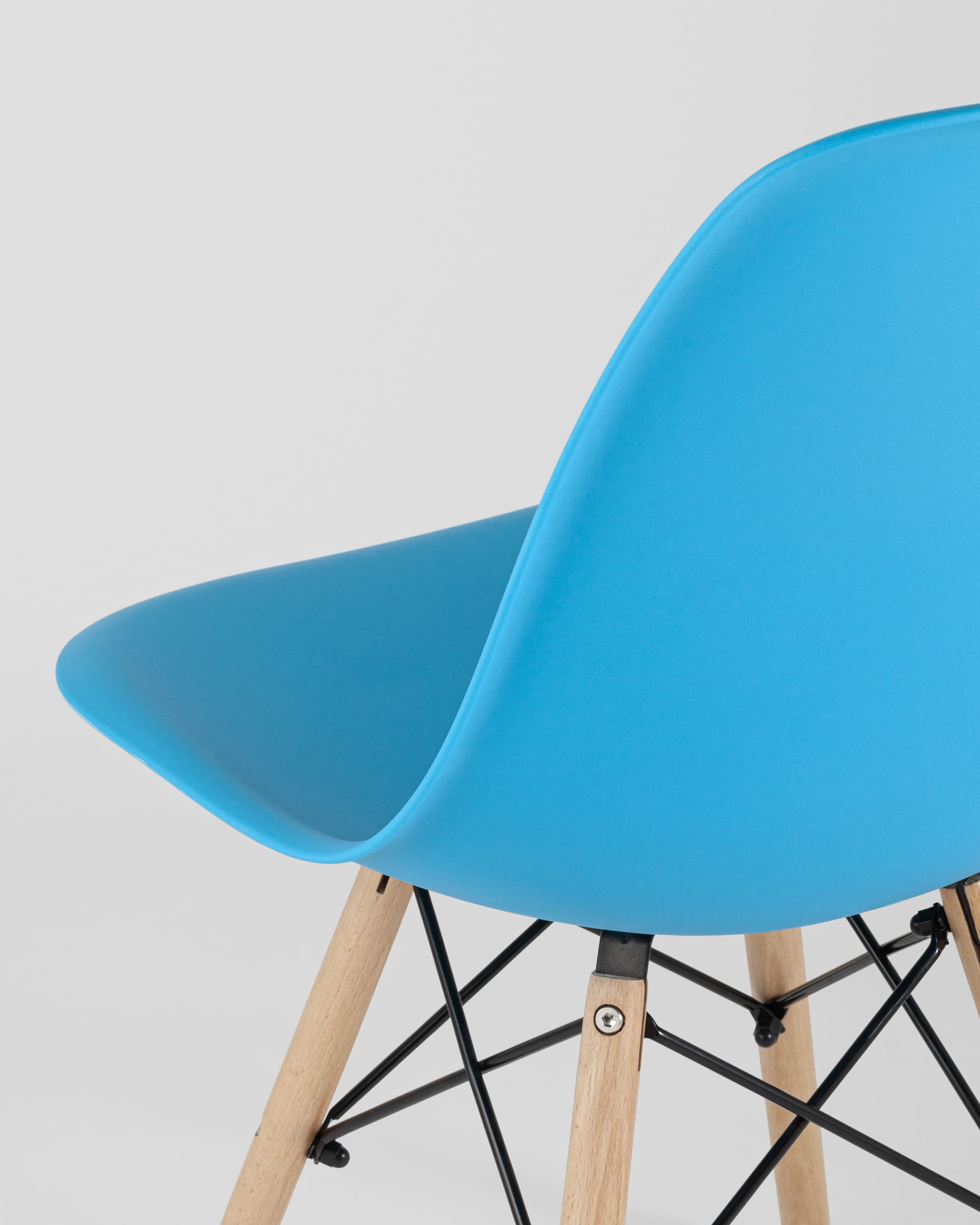 Стул Eames Style DSW бирюзовый (разборный каркас) из Италии