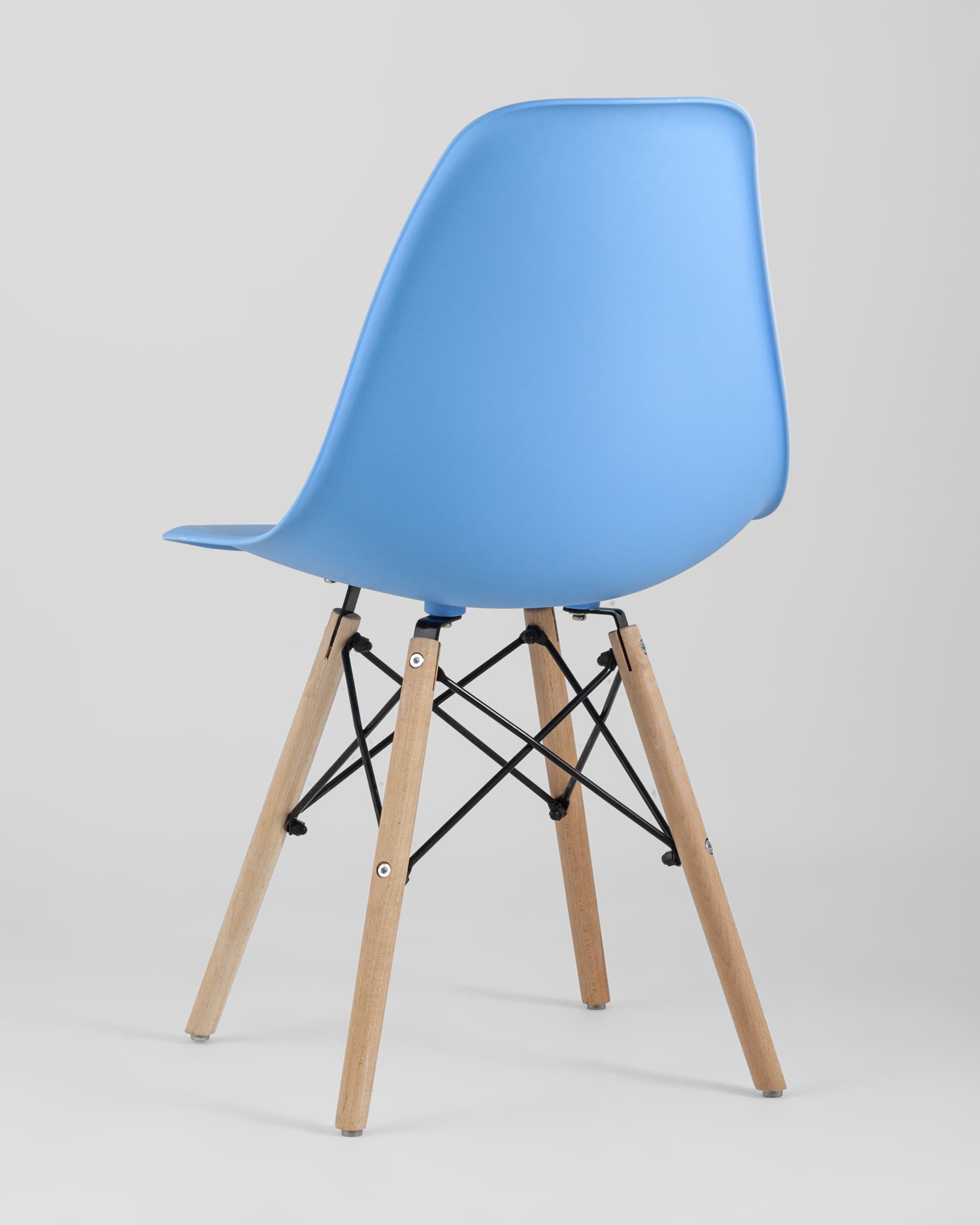 Стул Eames Style DSW голубой (разборный каркас) из Италии