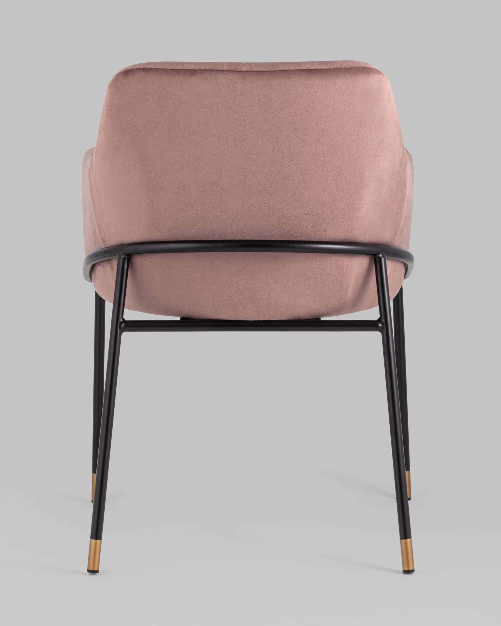 Стул Сандра велюр пыльно-розовый из Италии