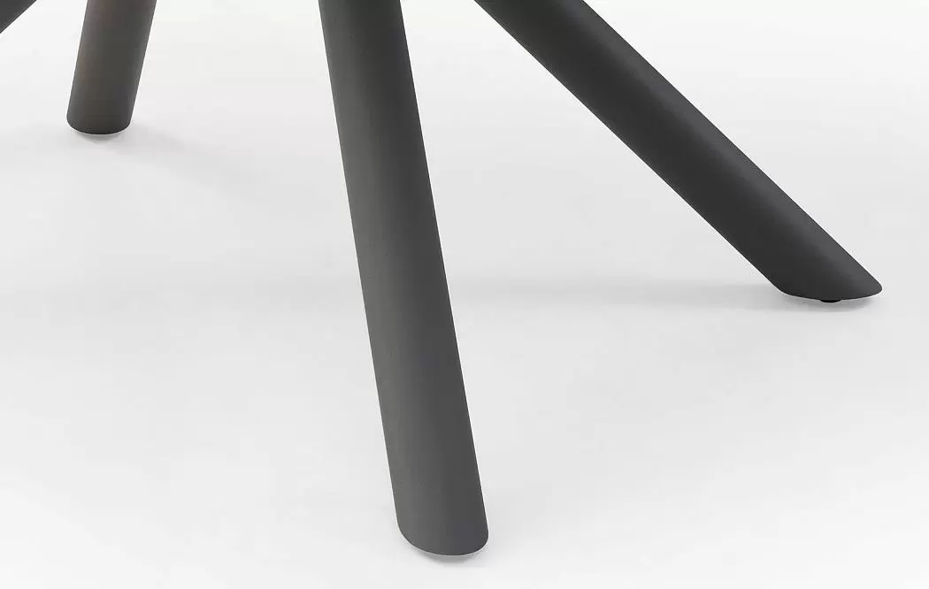 Стол раскладной Salerno 120-180, серая керамика/черный из Италии