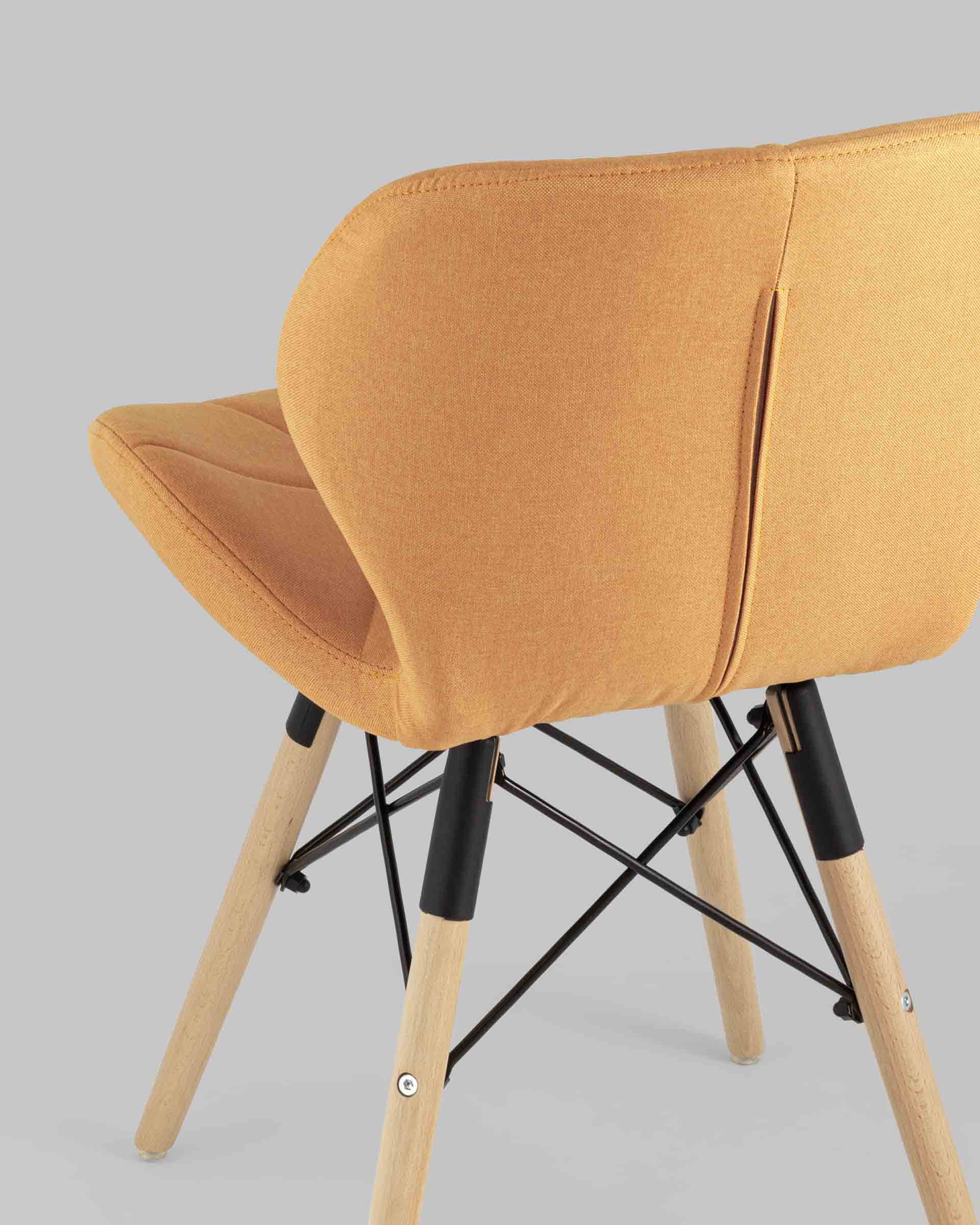 Стул Бон рогожка оранжевый из Италии