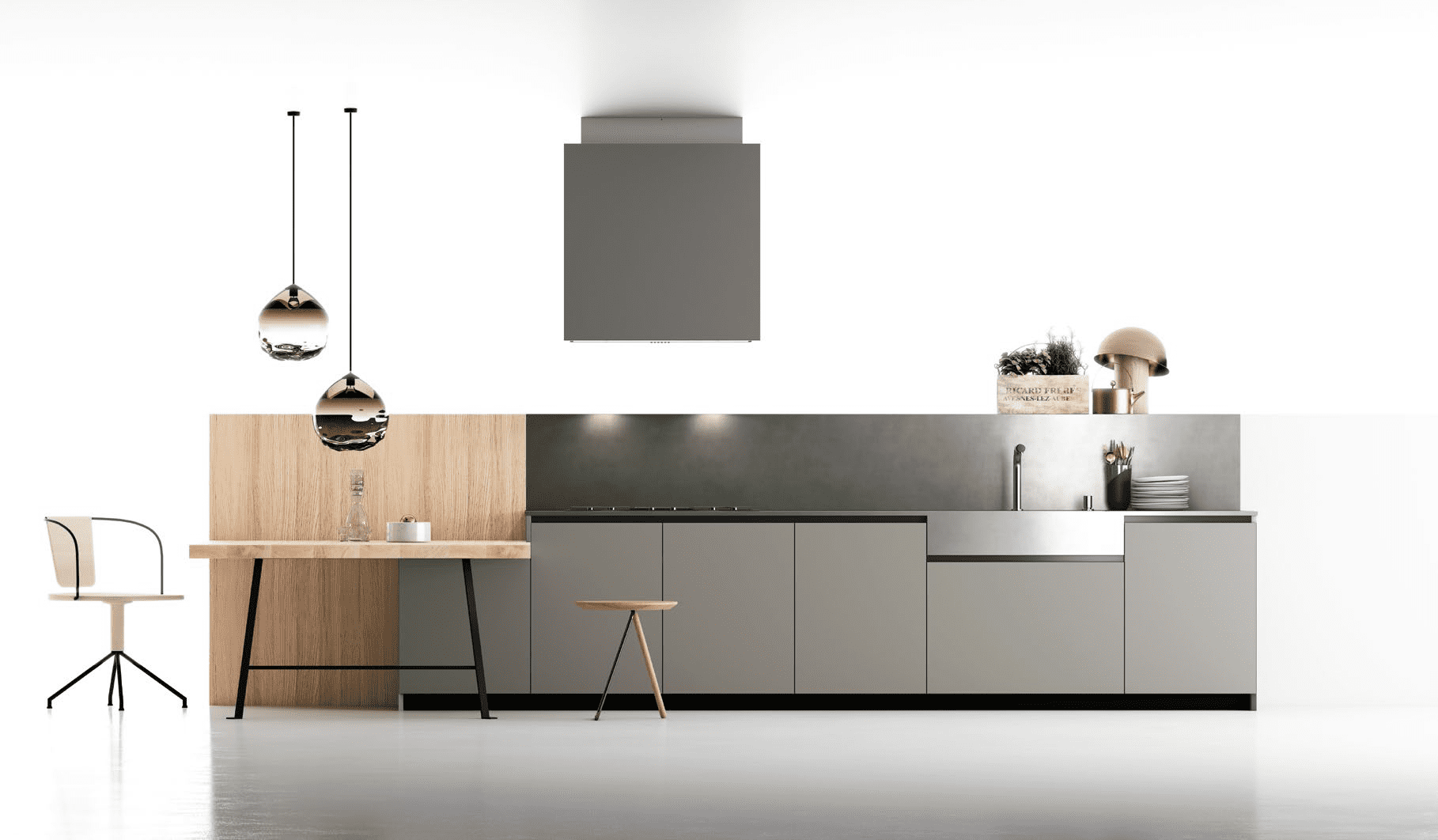 Кухня Materia Grigio из Италии