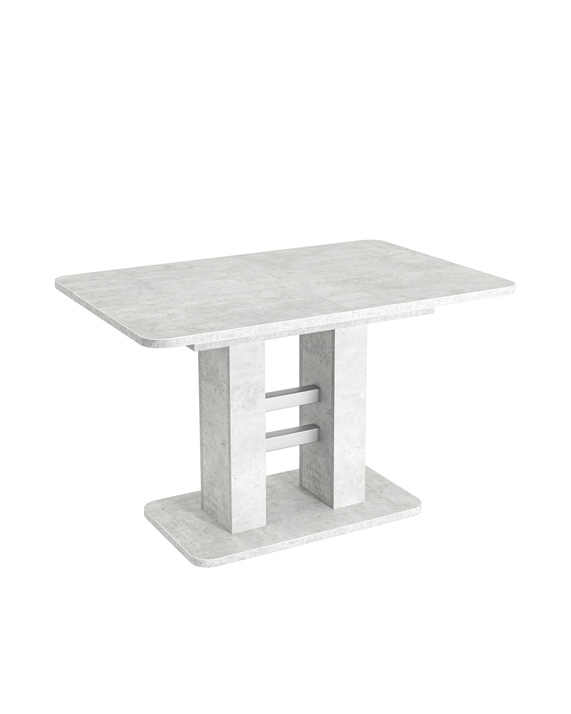 Стол Elephant раскладной 120-160*80 бетон/алюминий из Италии